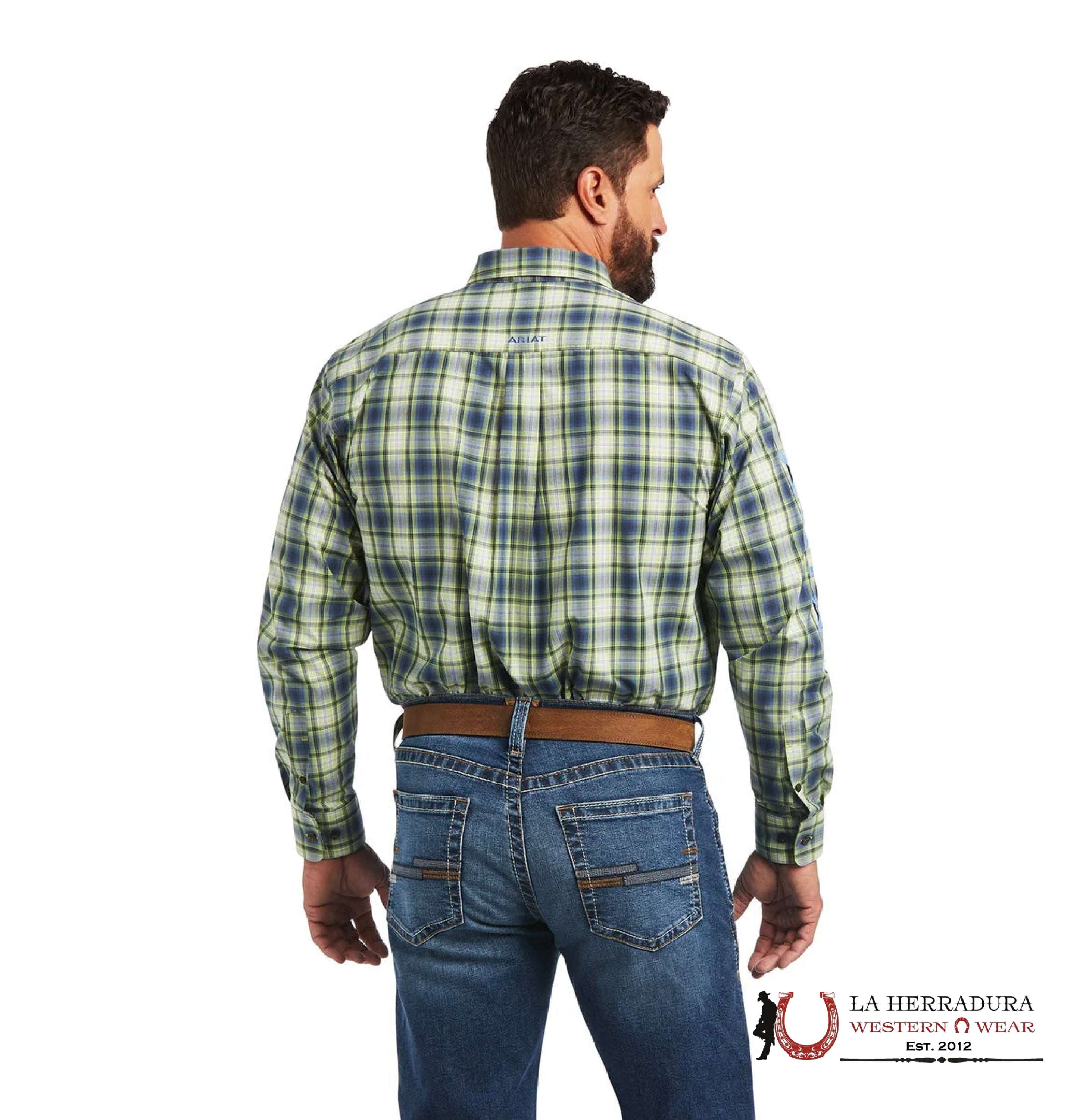 Ariat Pro Teal Maxton Classic Long Sleeve Shirt Sylvan Green - 0787 Ropa Hombres