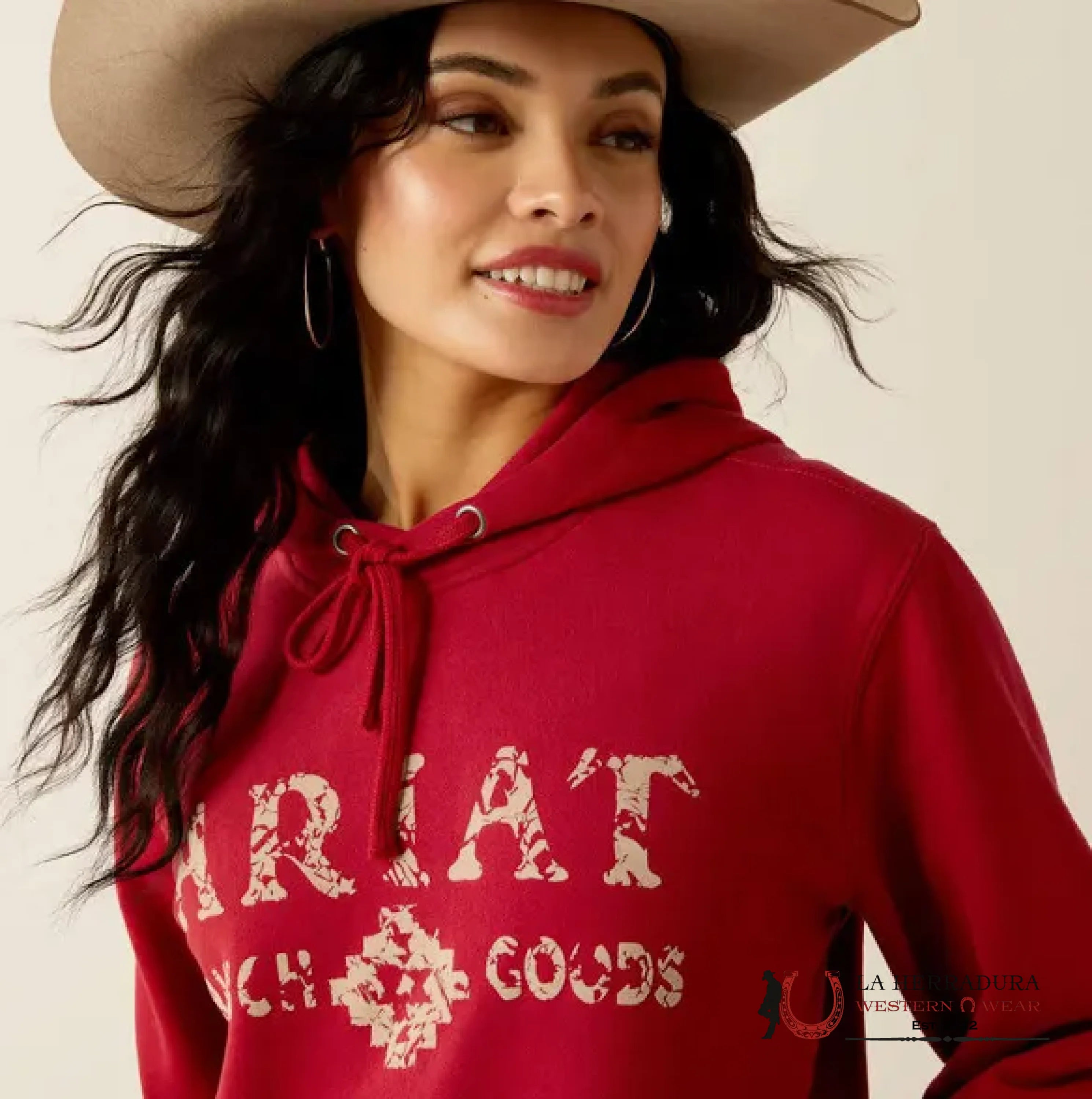 Ariat Ranch Goods Hoodie Rio Red - 2410 Ropa Mujeres