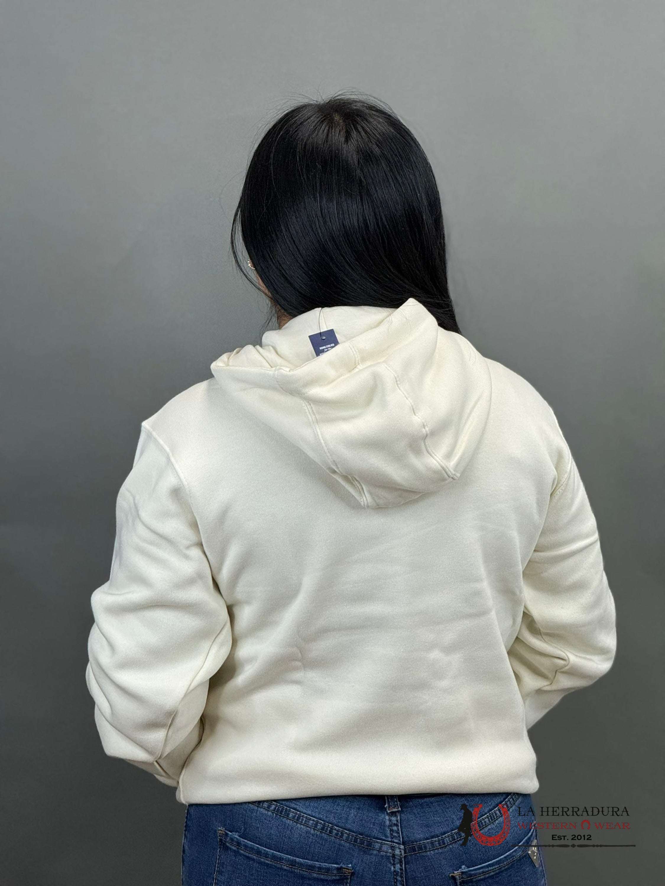 Ariat Real Fadding Lines Hood White Onyx Hoodie-6451 Ropa Mujeres