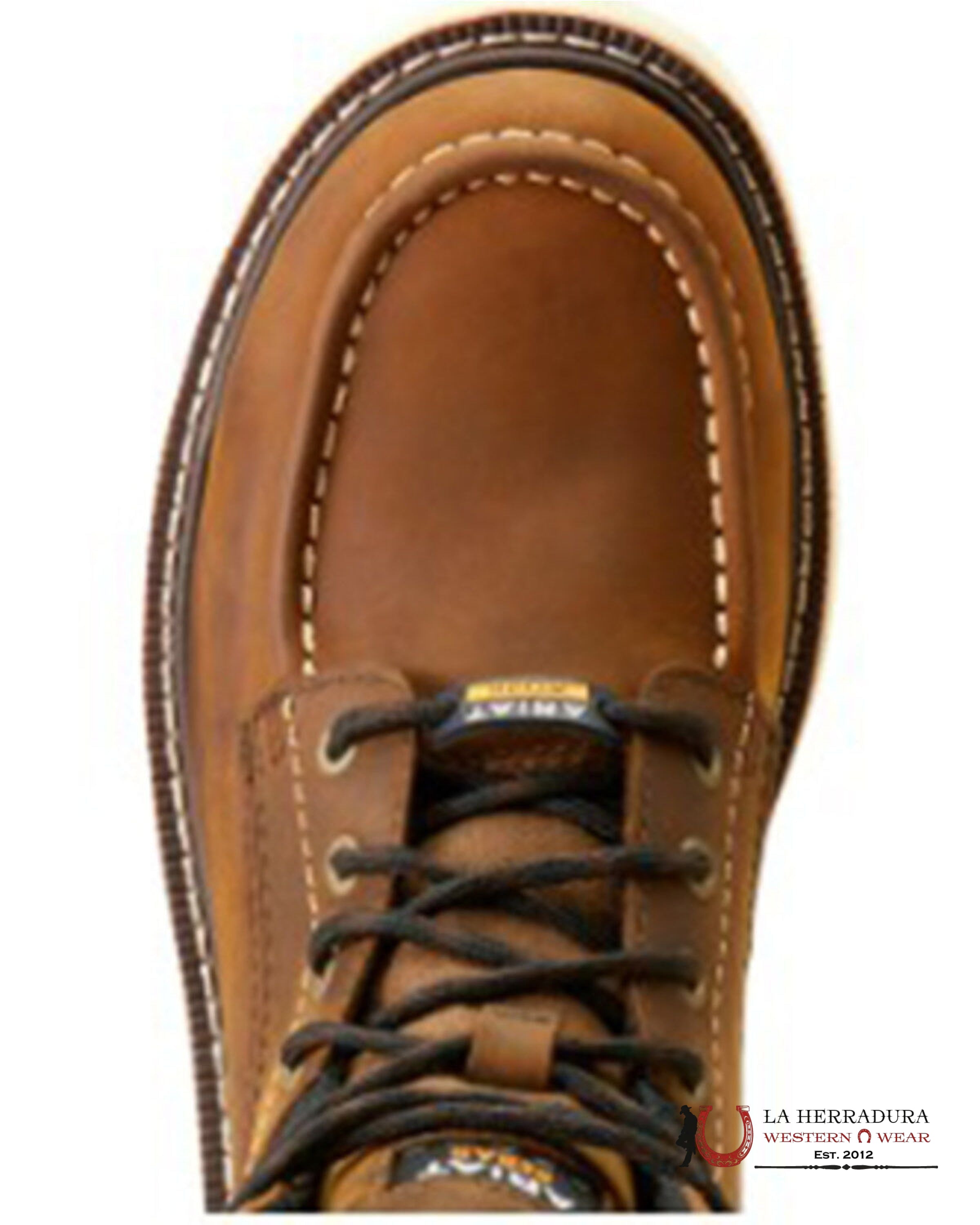 ARIAT REBAR “LIFT 6” H20 DISTRESSED BROWN ROUND TOE 1004677