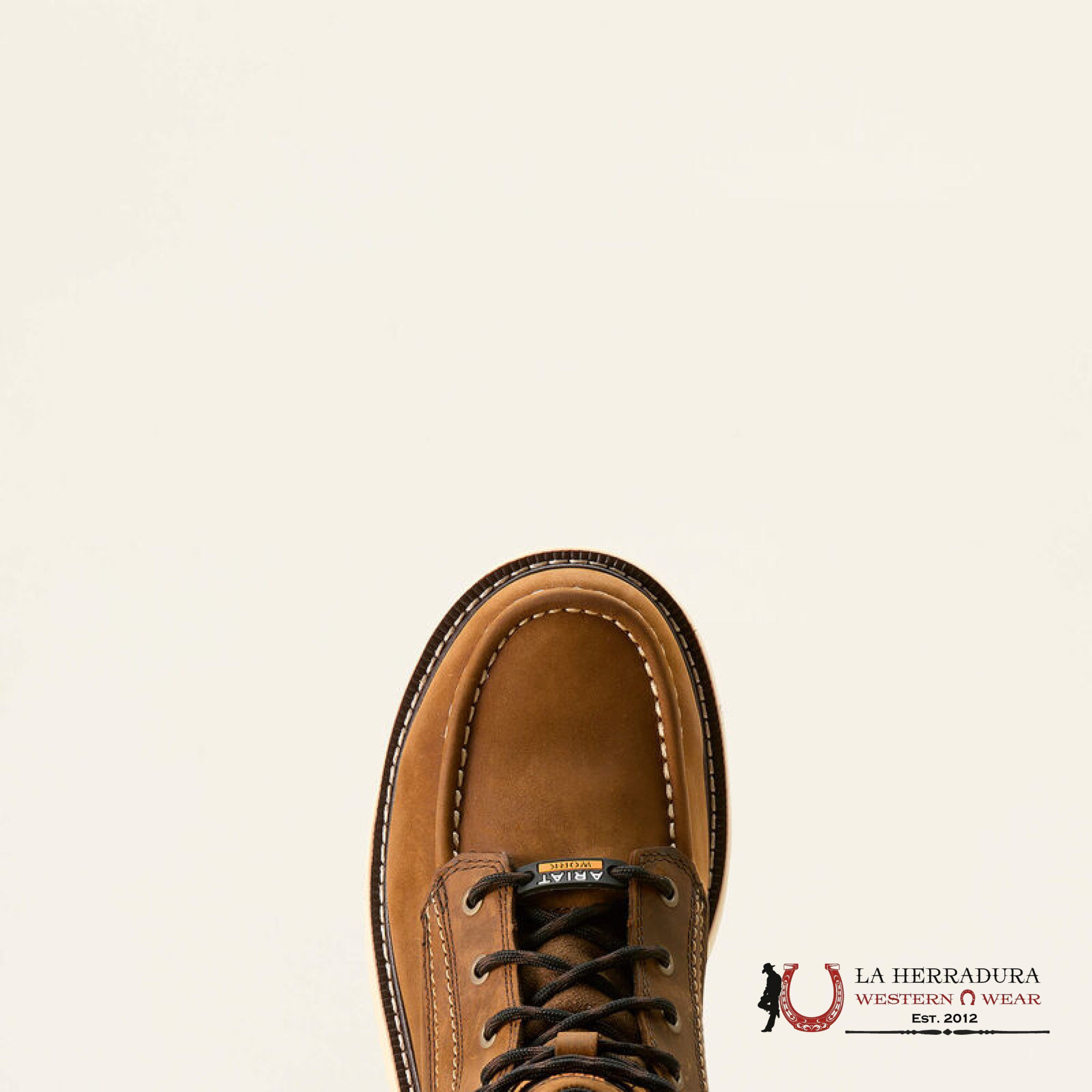 ARIAT REBAR “LIFT 6 WEDGE MOC TOE 6”H20 DISTRESSED BROWN ROUND TOE 10053614