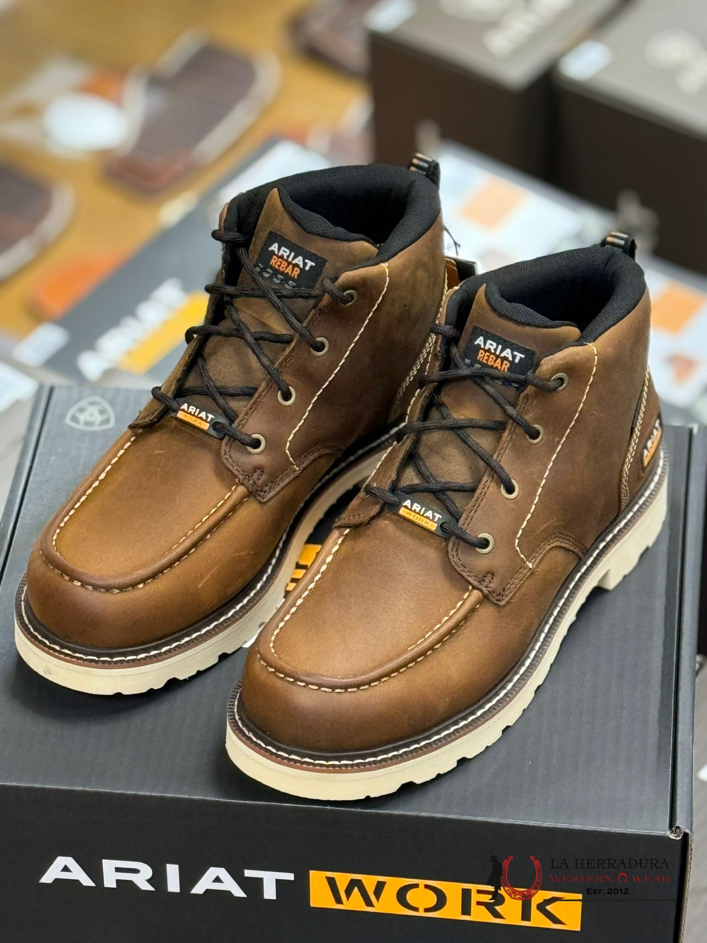 Ariat Rebar Work Distressed Brown