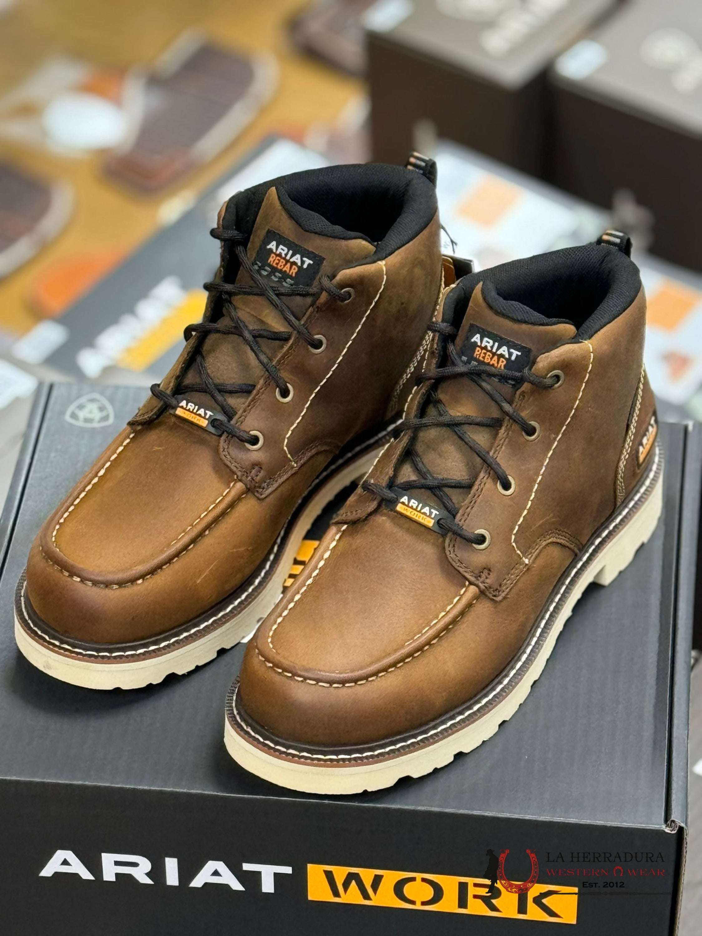 Ariat Rebar Work Distressed Brown