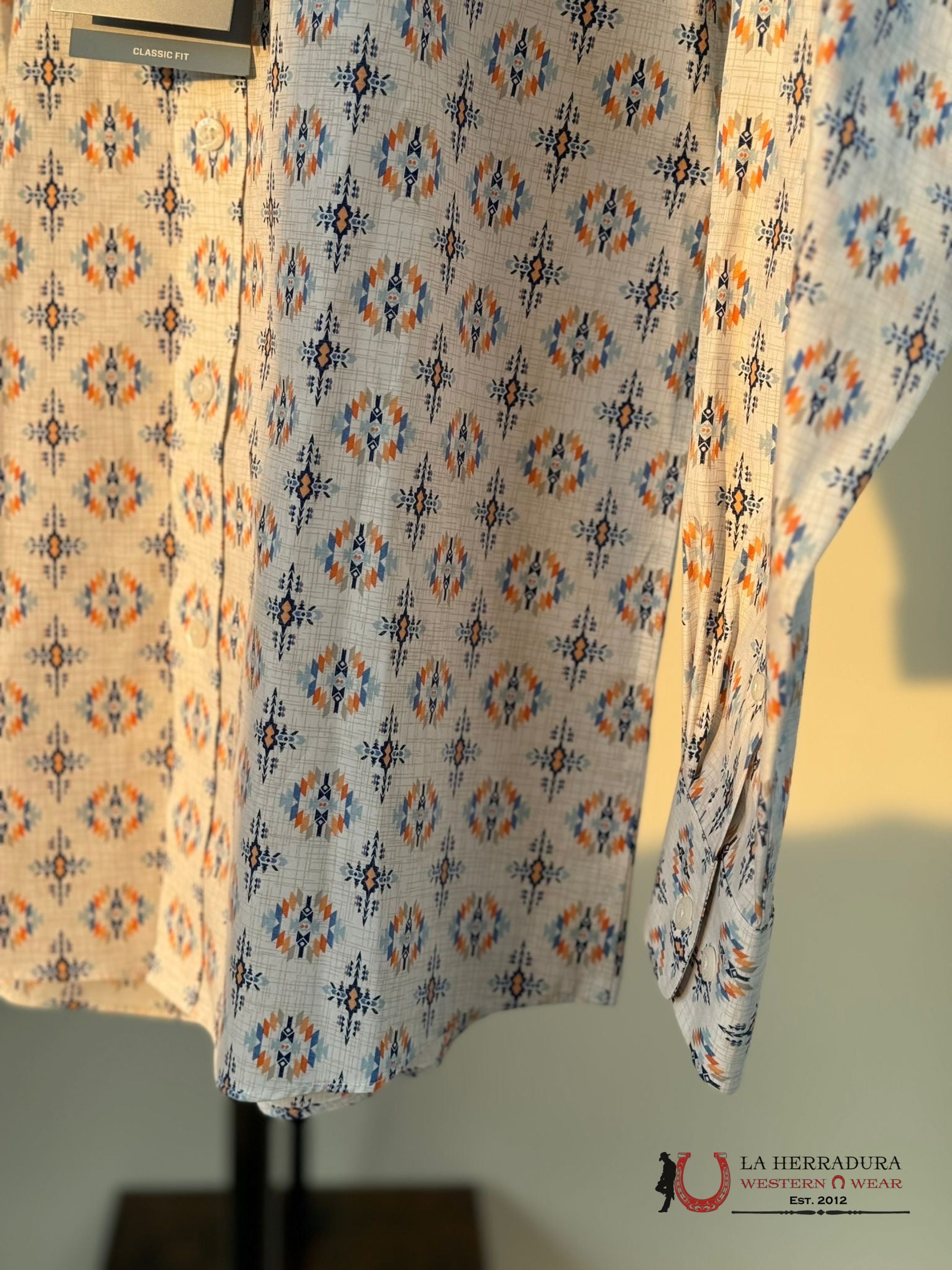 Ariat Remington Oatmeal Long Sleeve Wrinkle Free Shirt Ropa Hombres