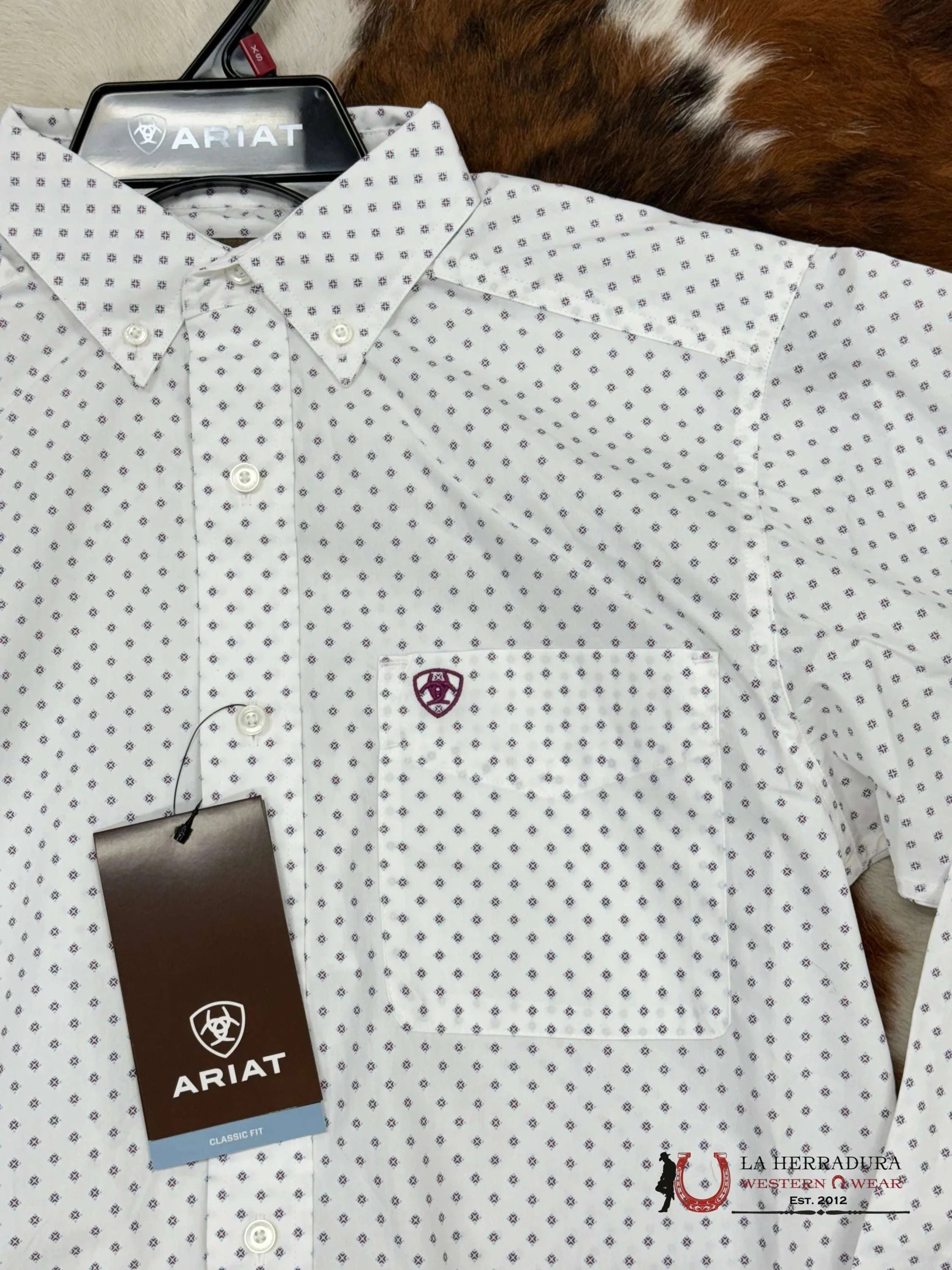 Ariat Shirt Classic White Saul Ropa Hombres