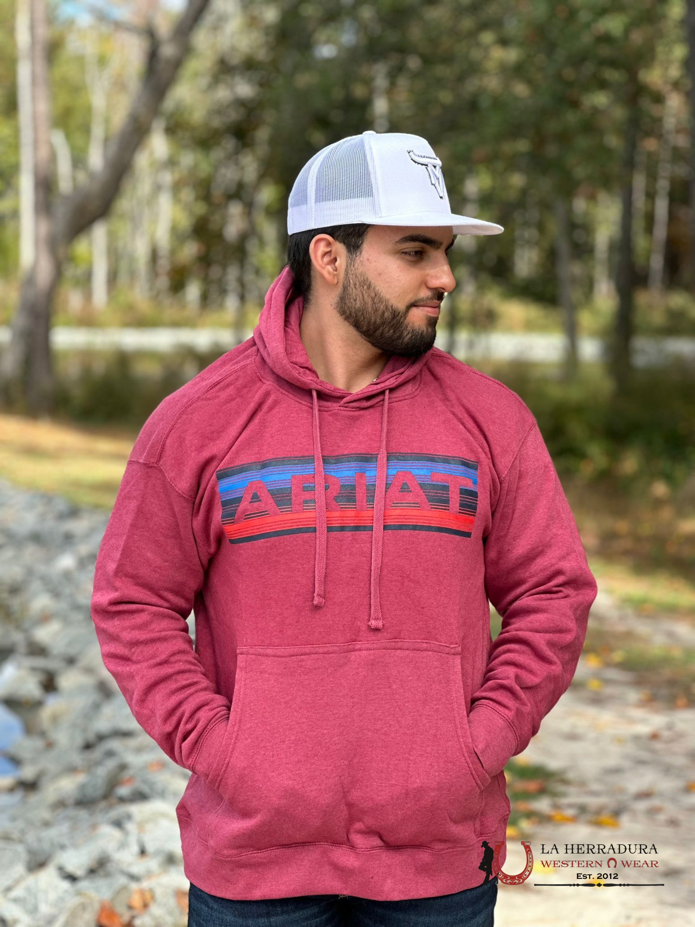Ariat Serape Sweatshirt Logo Red Ropa Hombres