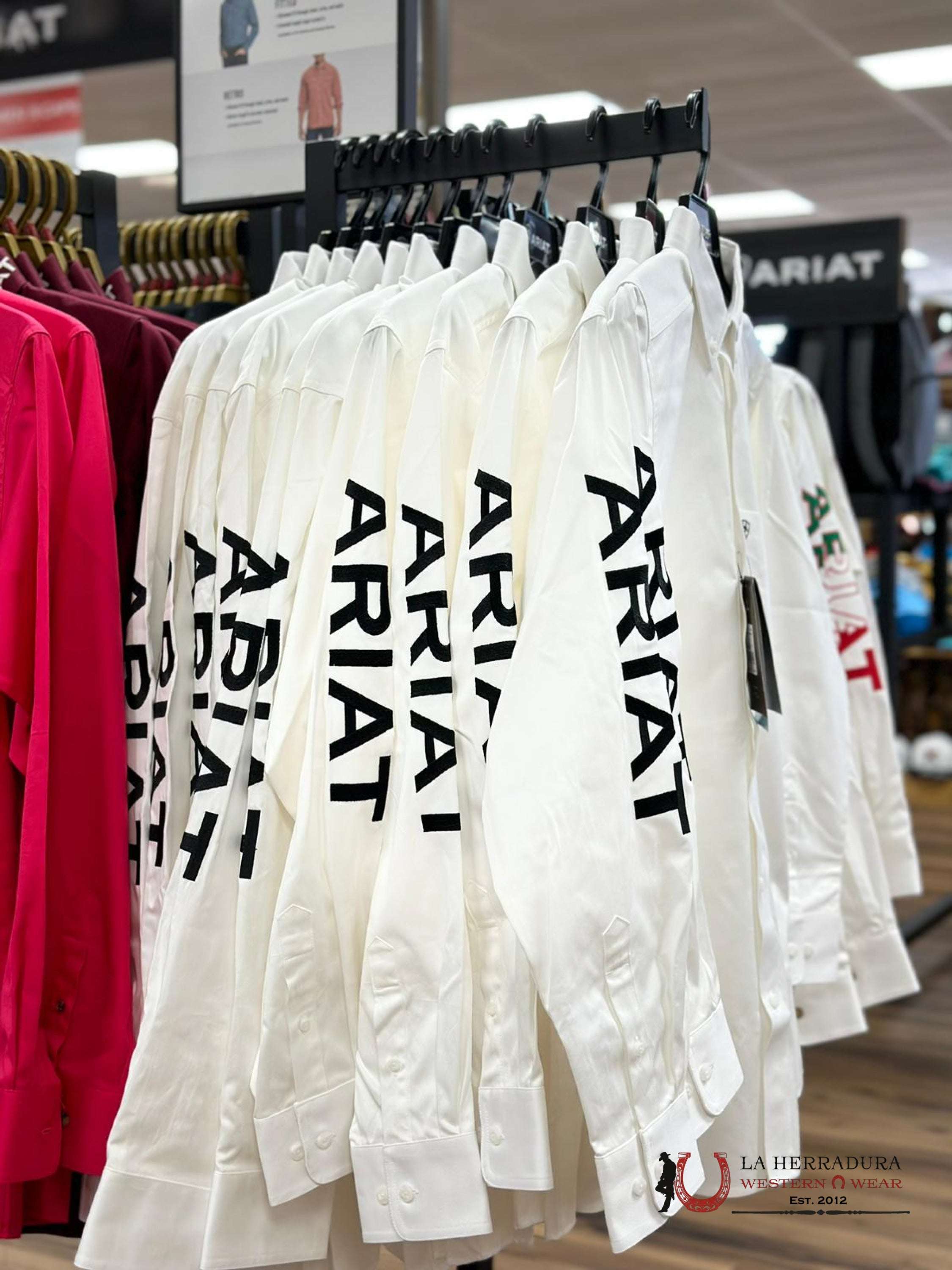 Ariat Shirt Classic Black White Ropa Hombres