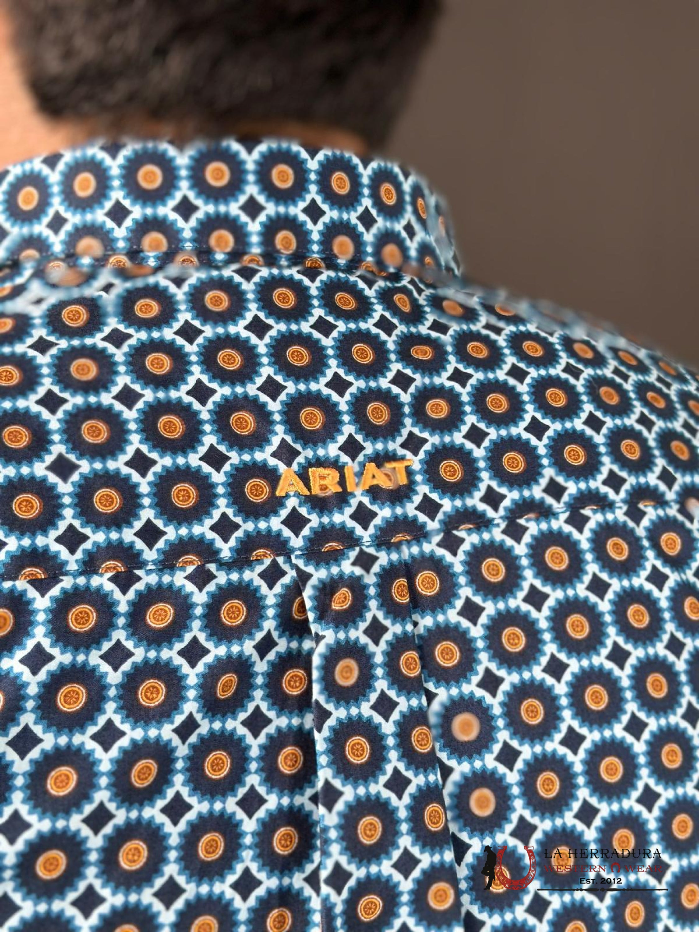 Ariat Shirt Classic Fit Gordy Moonlit Ocean Ropa Hombres