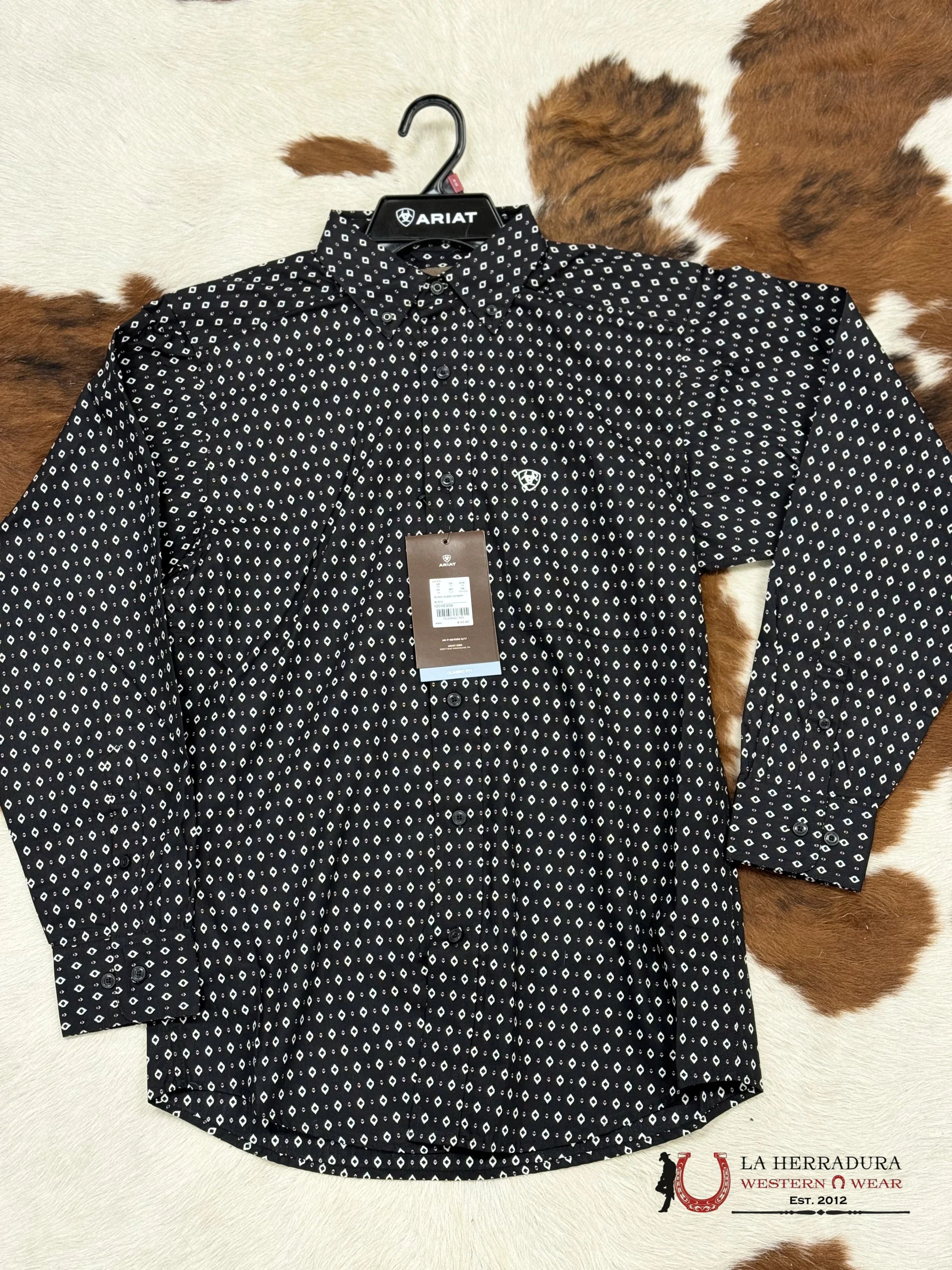 Ariat Shirt Classic Slade Black Ropa Hombres