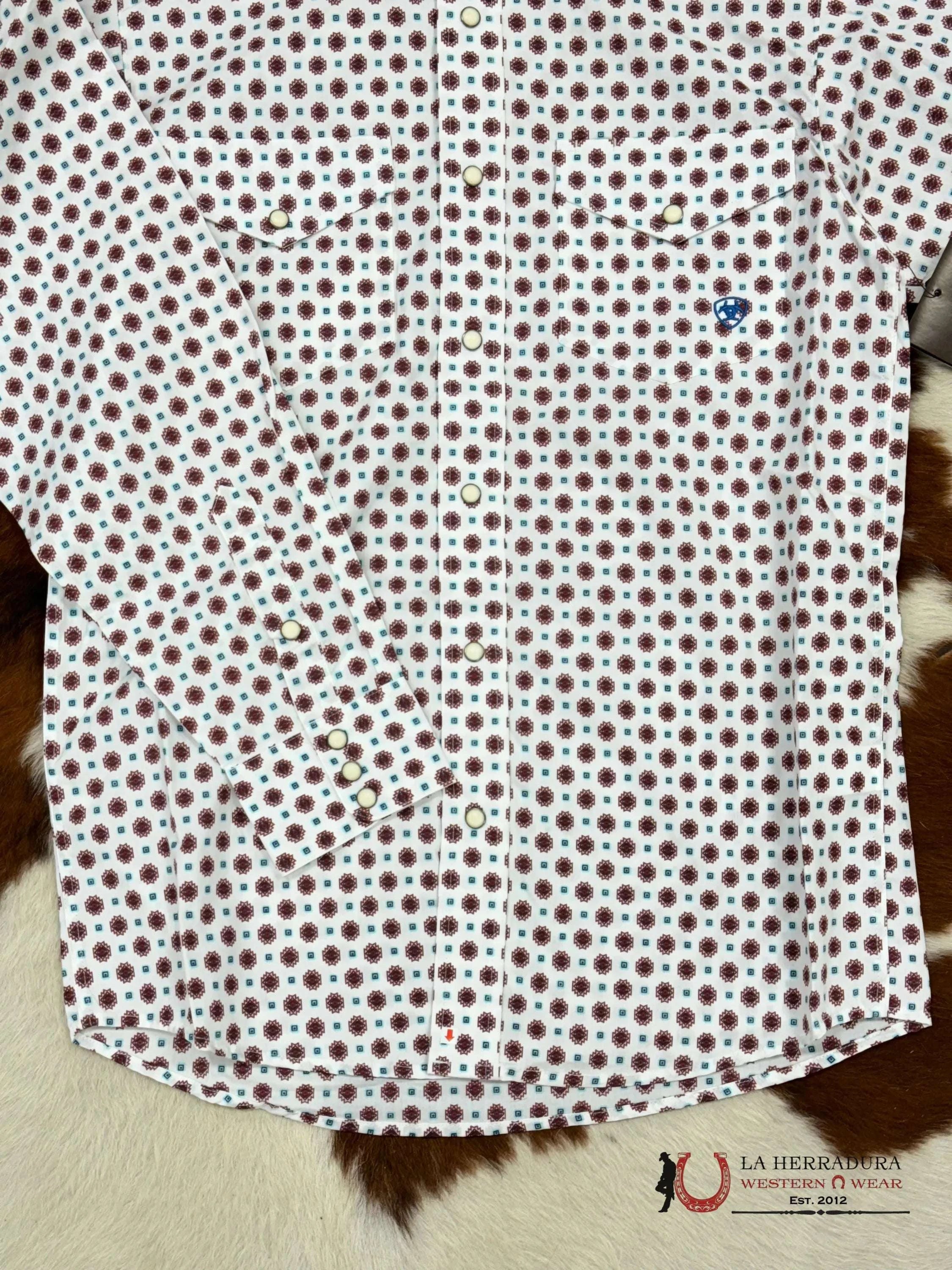 Ariat Shirt Classic White Sheldon Ropa Hombres