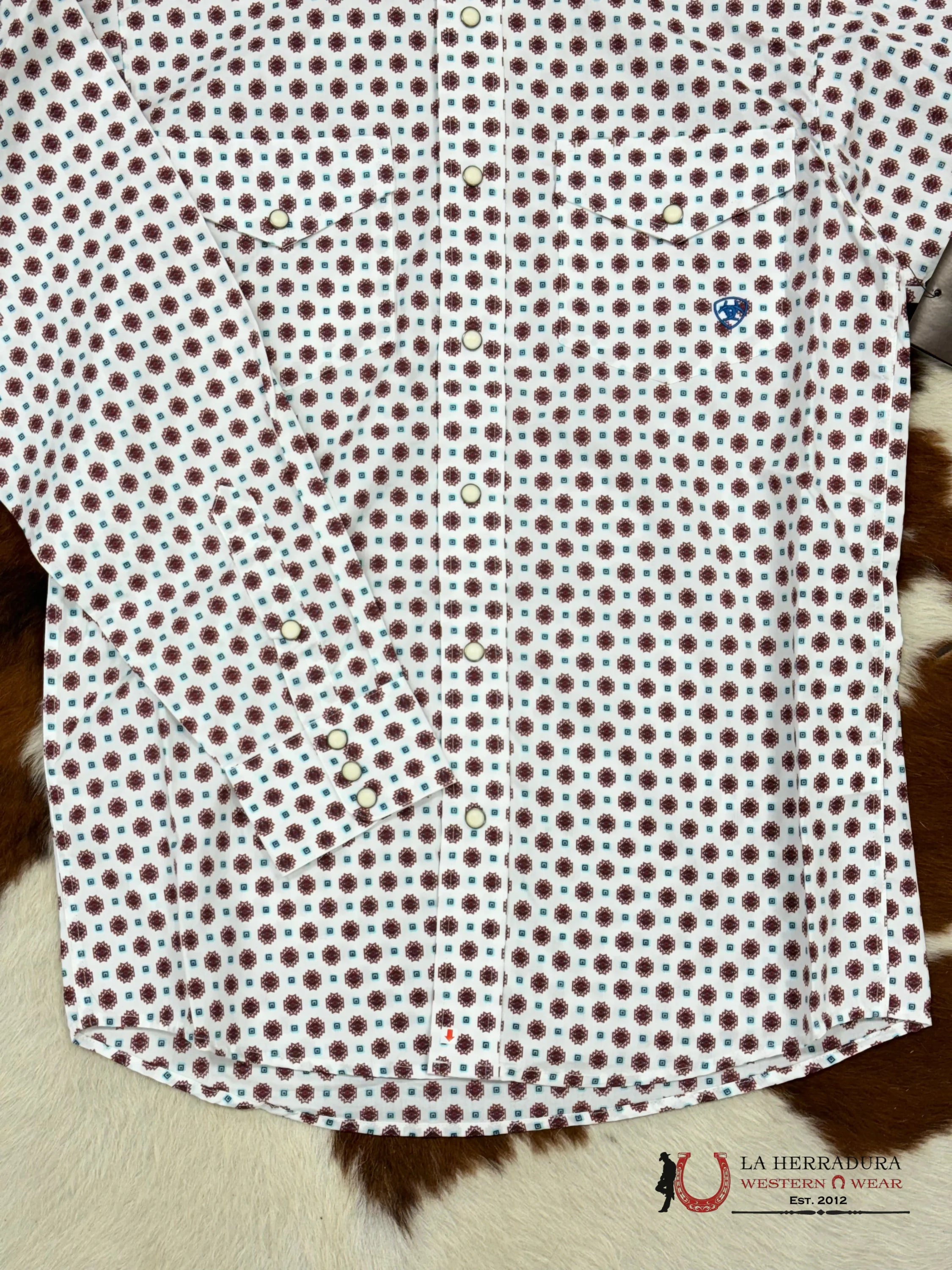 Ariat Shirt Classic White Sheldon Ropa Hombres