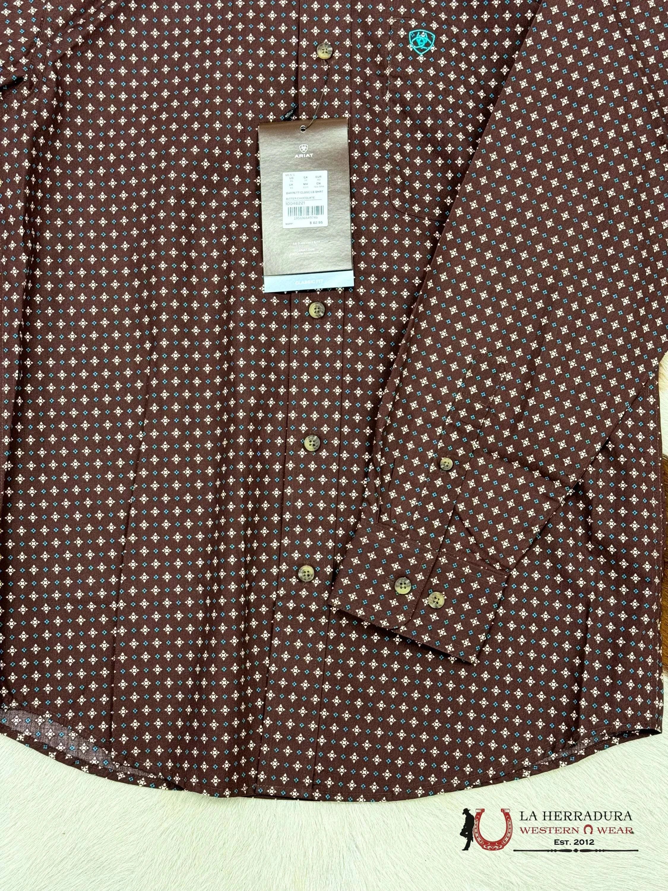 Ariat Shirt Classic Wine/ Pink Ropa Hombres