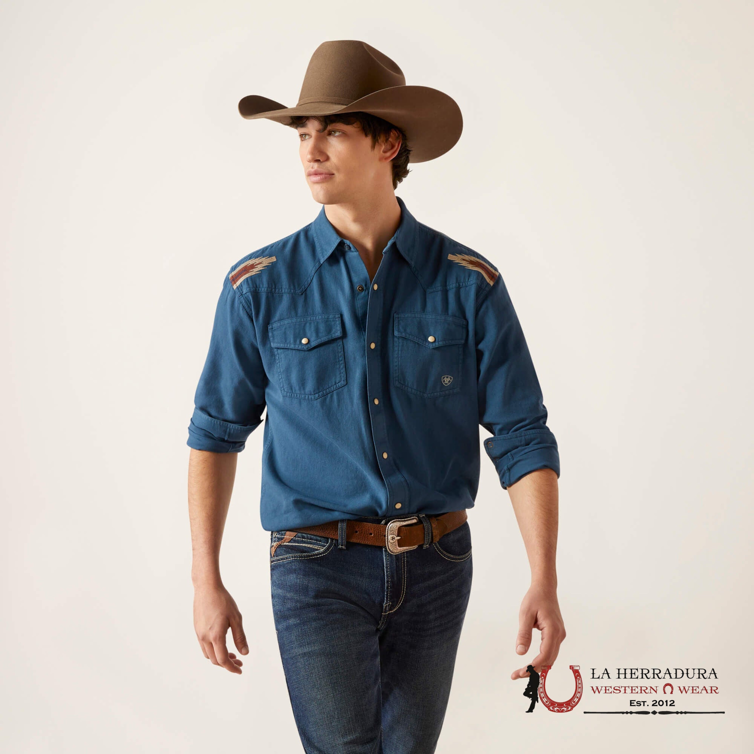 Ariat Shirt Retro Fit Sailor Blue 10046441 ROPA HOMBRES