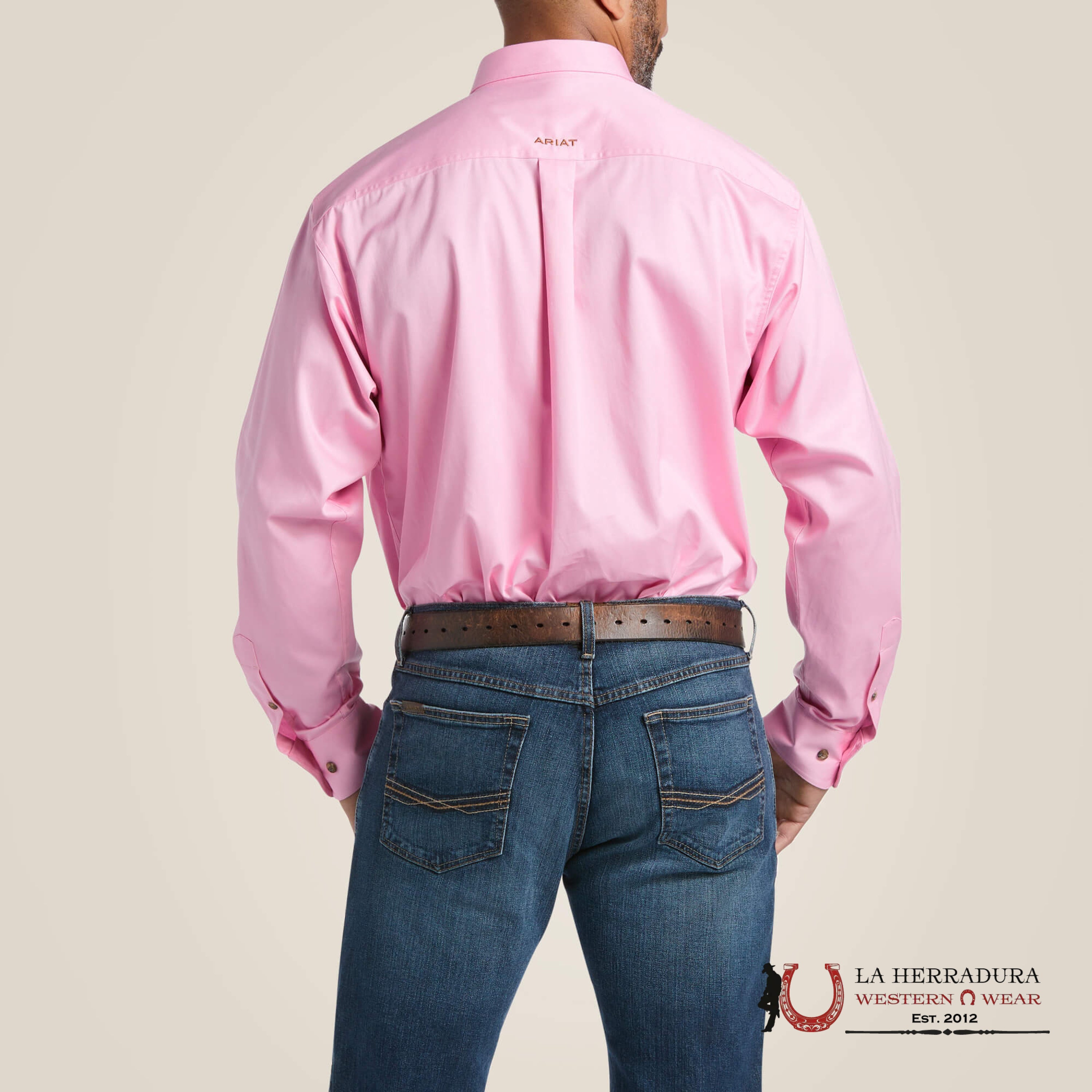 Ariat Solid Twill Classic Fit Shirt Prism Pink Ropa Hombres