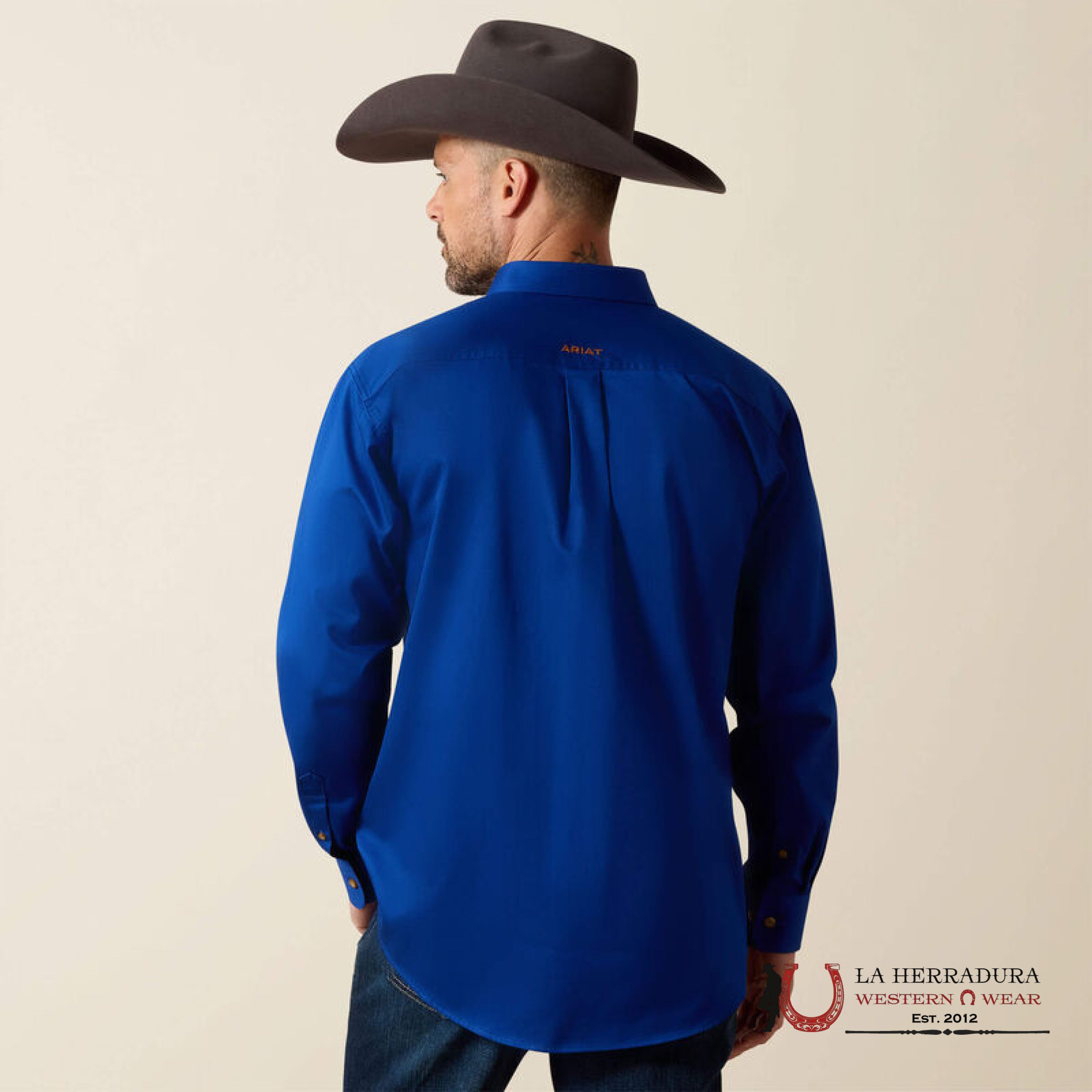 ARIAT SOLID TWILL FRD LS SHRT ULTRAMARINE 4225 ROPA HOMBRES