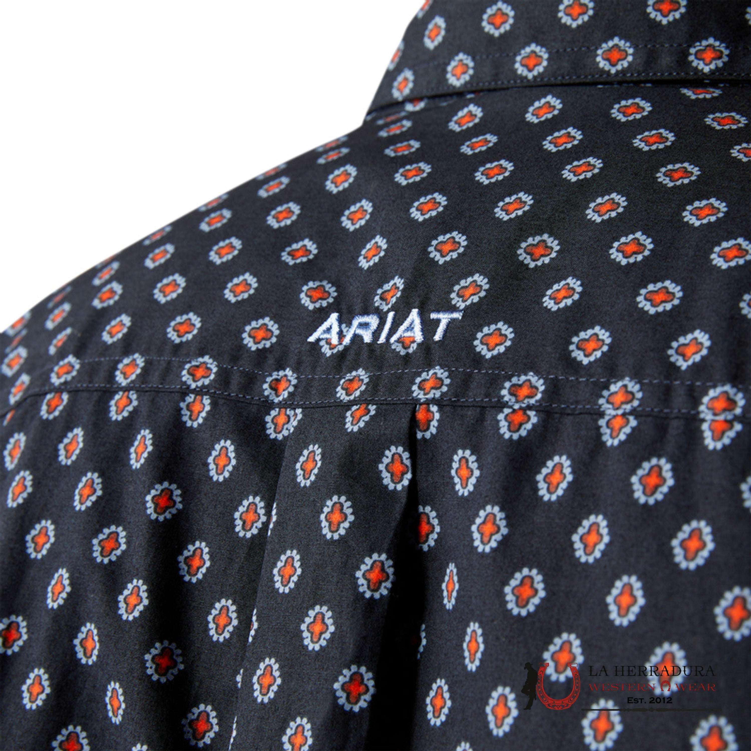 Ariat Taylor Long Sleeve Shirt Dark Blue Classic Fit - 2490 Ropa Hombres