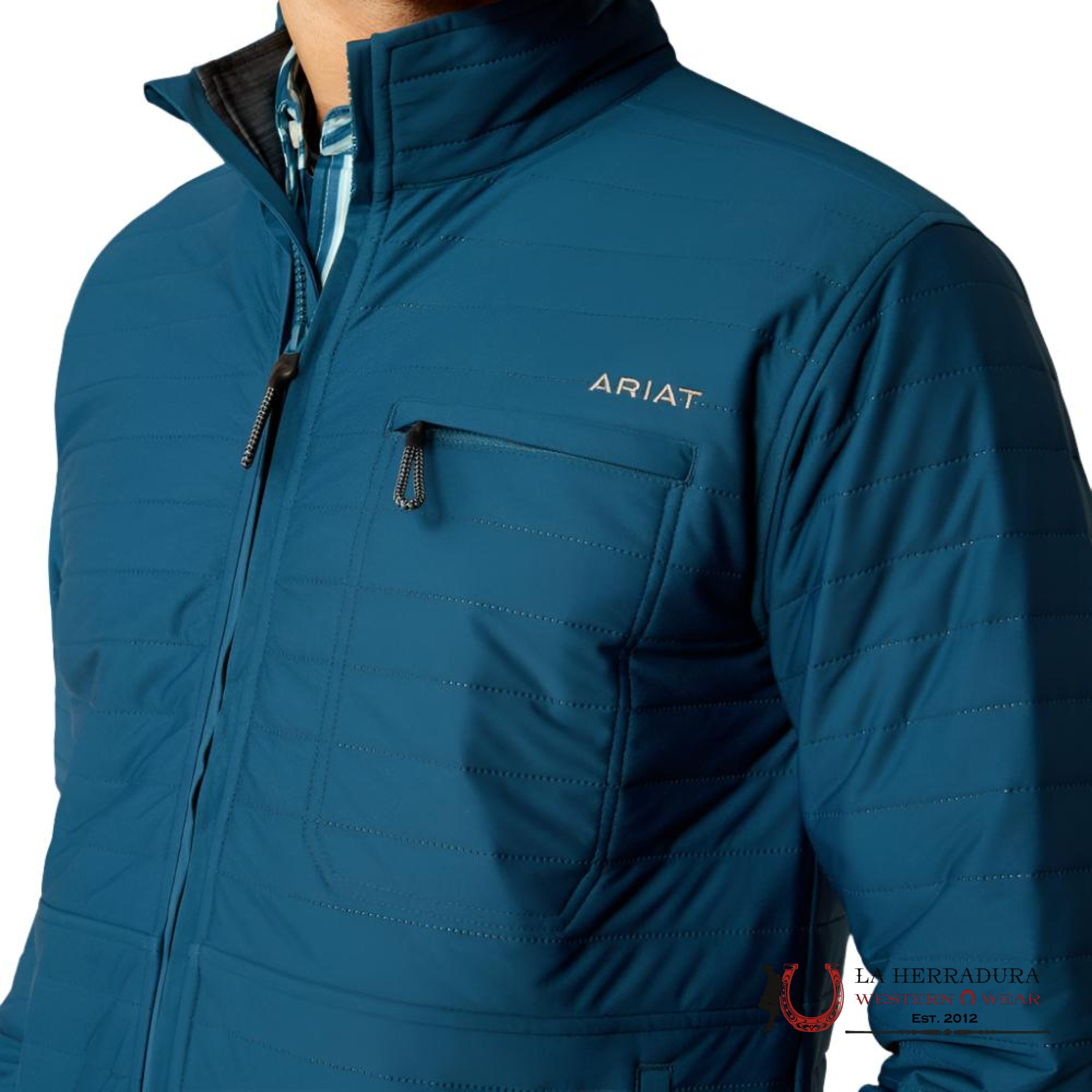 Ariat Teal Wylie Full Zip Up- 2464 Ropa Hombres