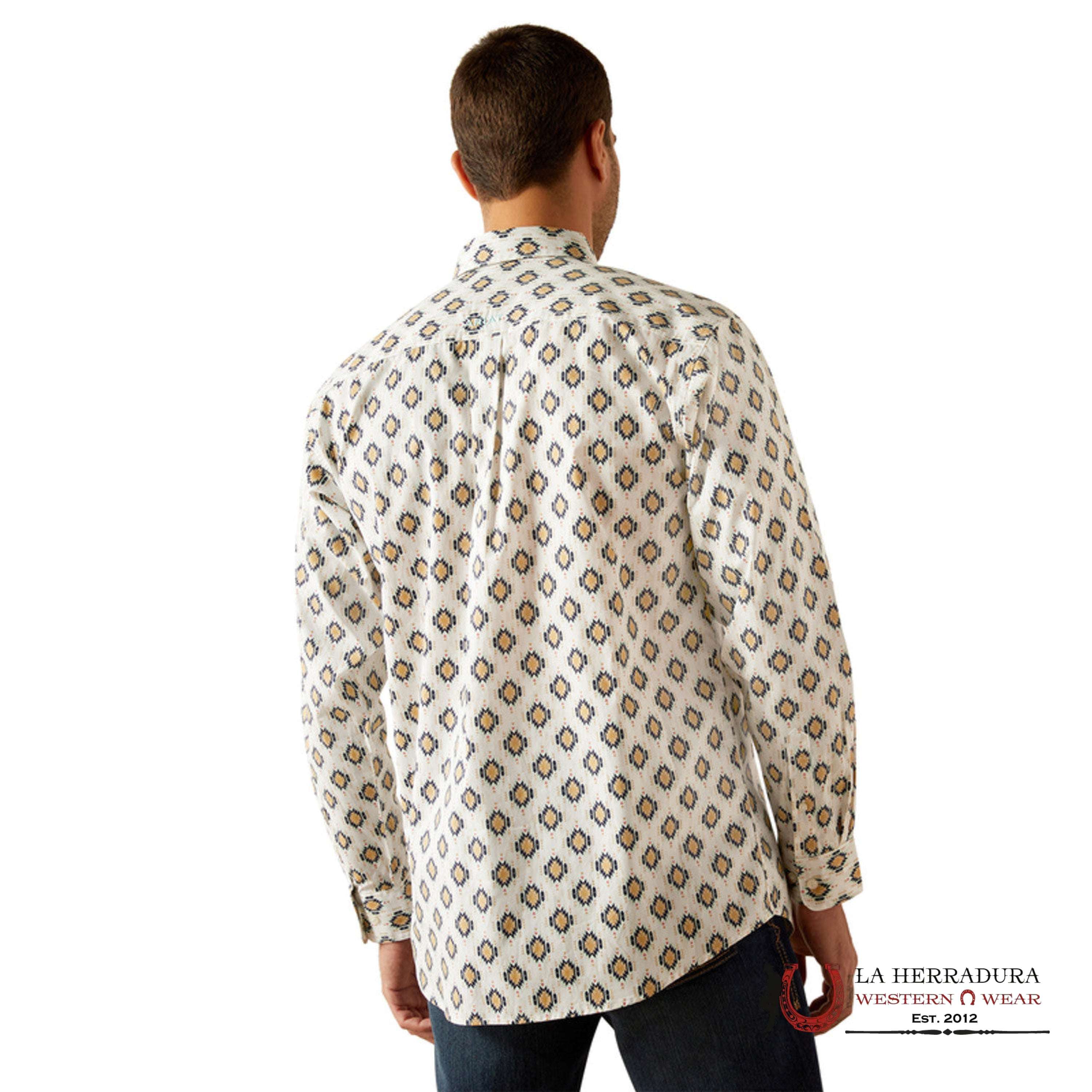 ARIAT TEAM CAI Long sleeve Khaki shirt - 4671 ROPA HOMBRES