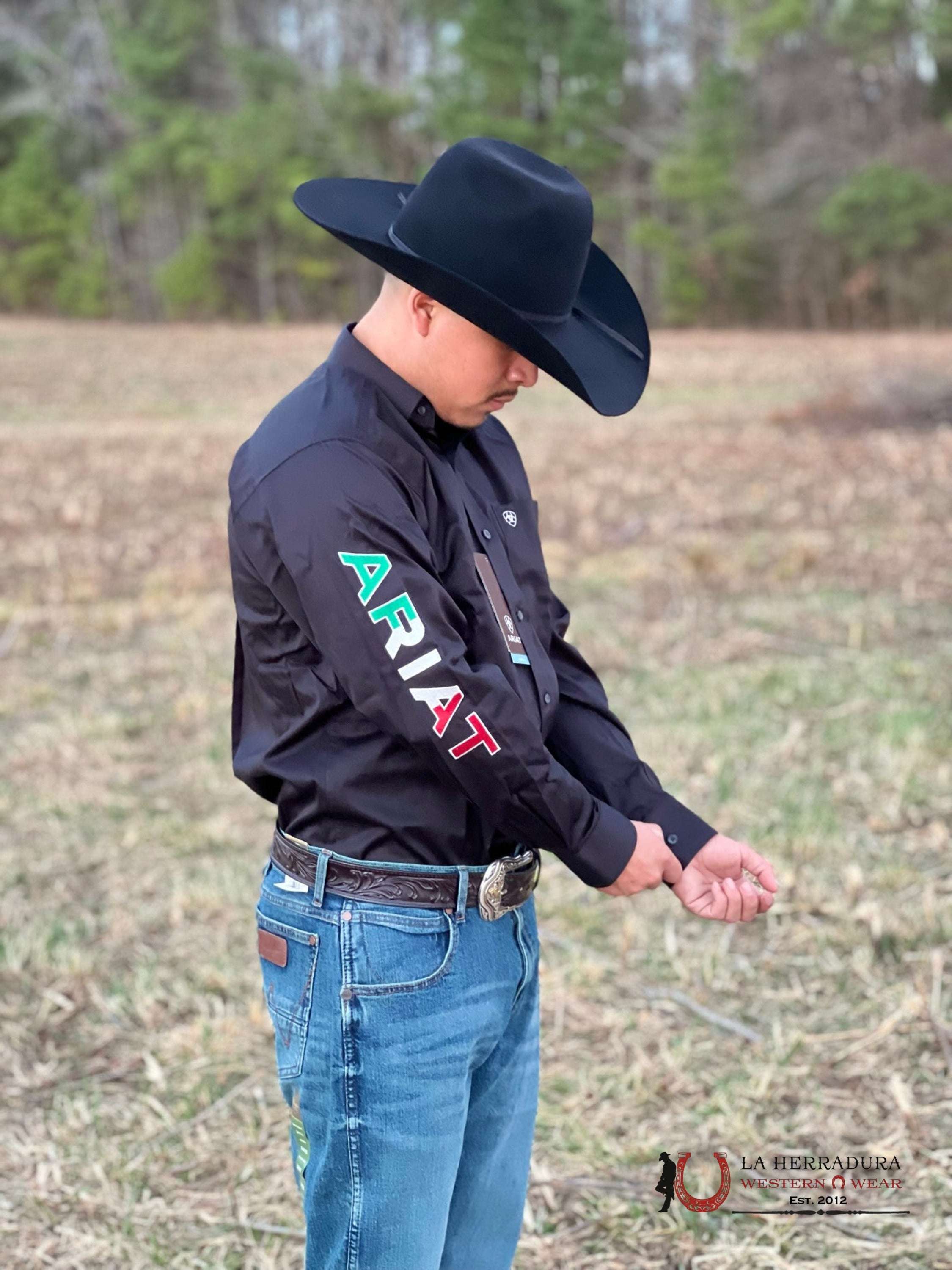 Ariat Team Logo Twill Black México 8500 Ropa Hombres