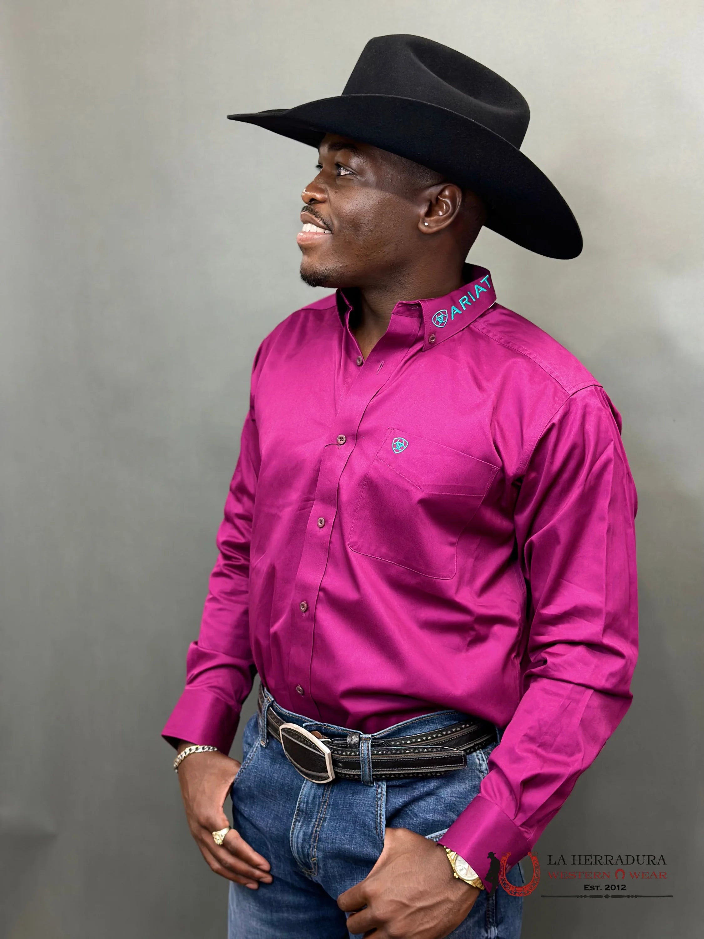 Ariat Team Logo Twill Classic Long Sleeve Bella Donna Shirt Ropa Hombres