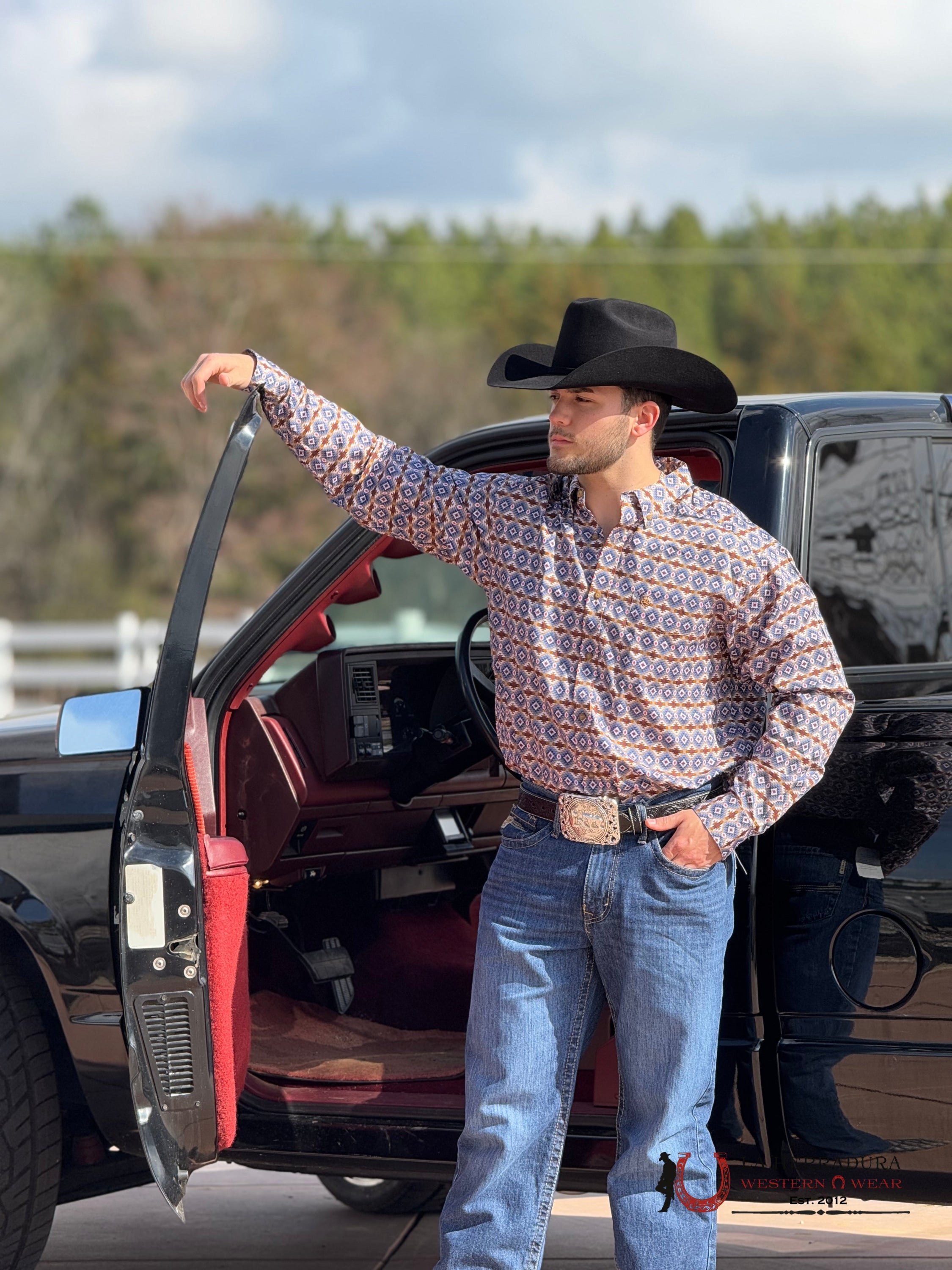 Ariat Tennessee Long Sleeve Blue Classic Fit - 2613 ROPA HOMBRES