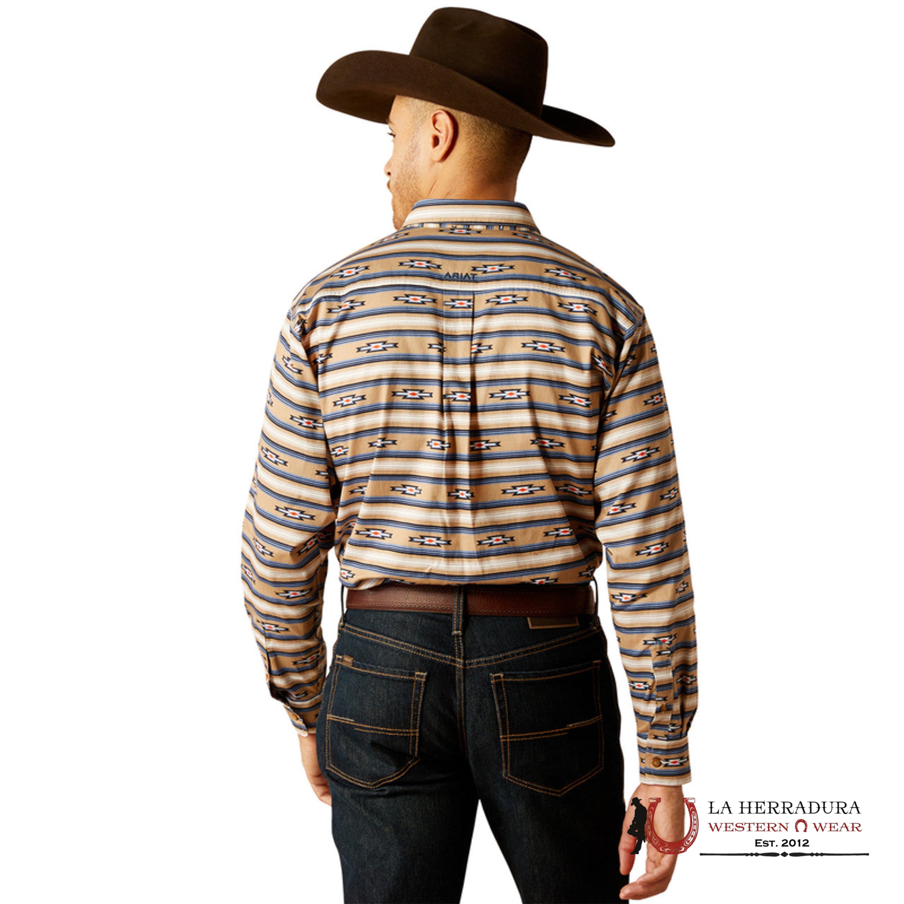 Ariat Trace Long Sleeve Shirt Khaki Classic Fit - 2616 Ropa Hombres