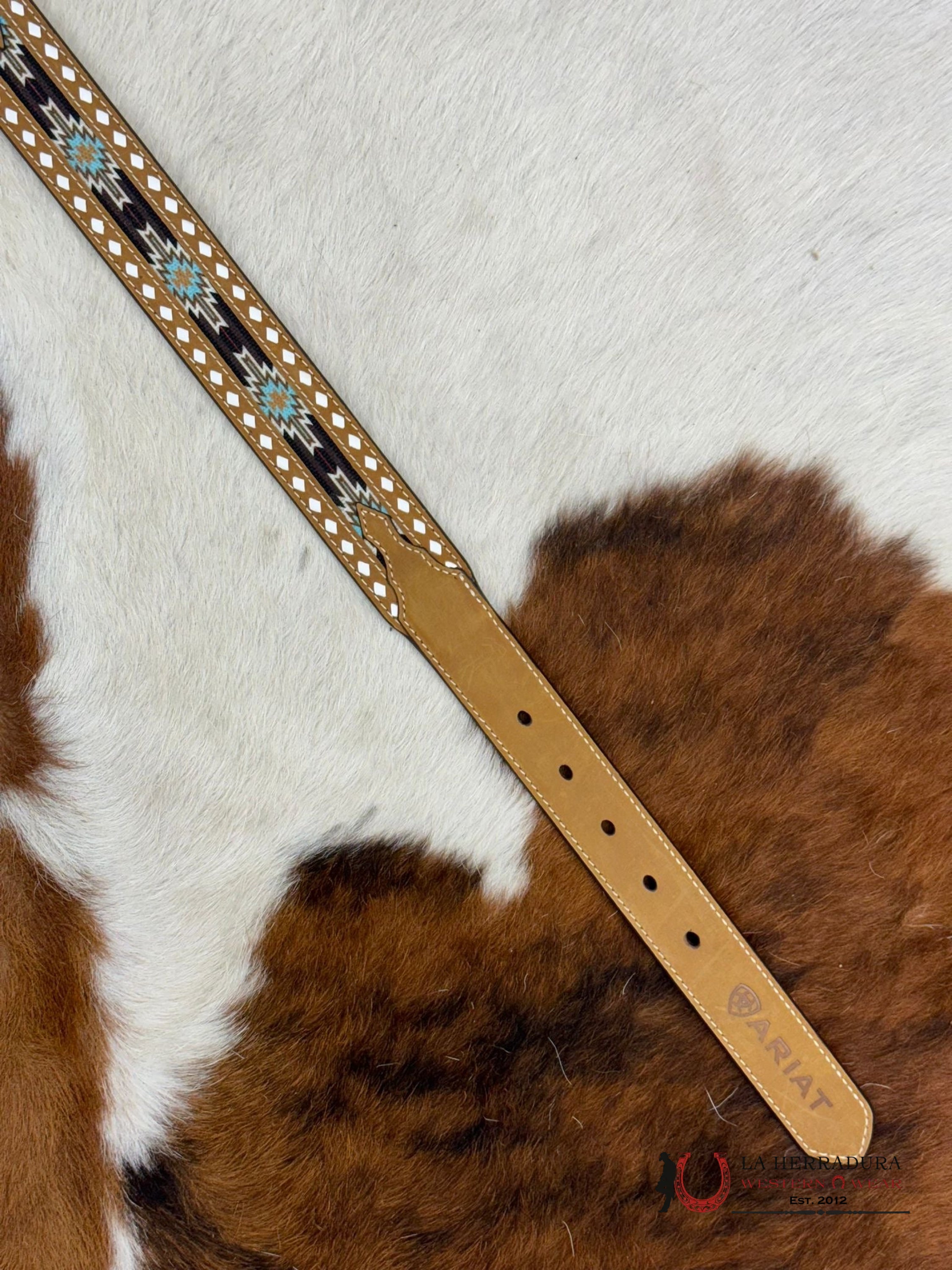 Ariat Unisex Kids Belt Honey Aztec Brown Multi Niños