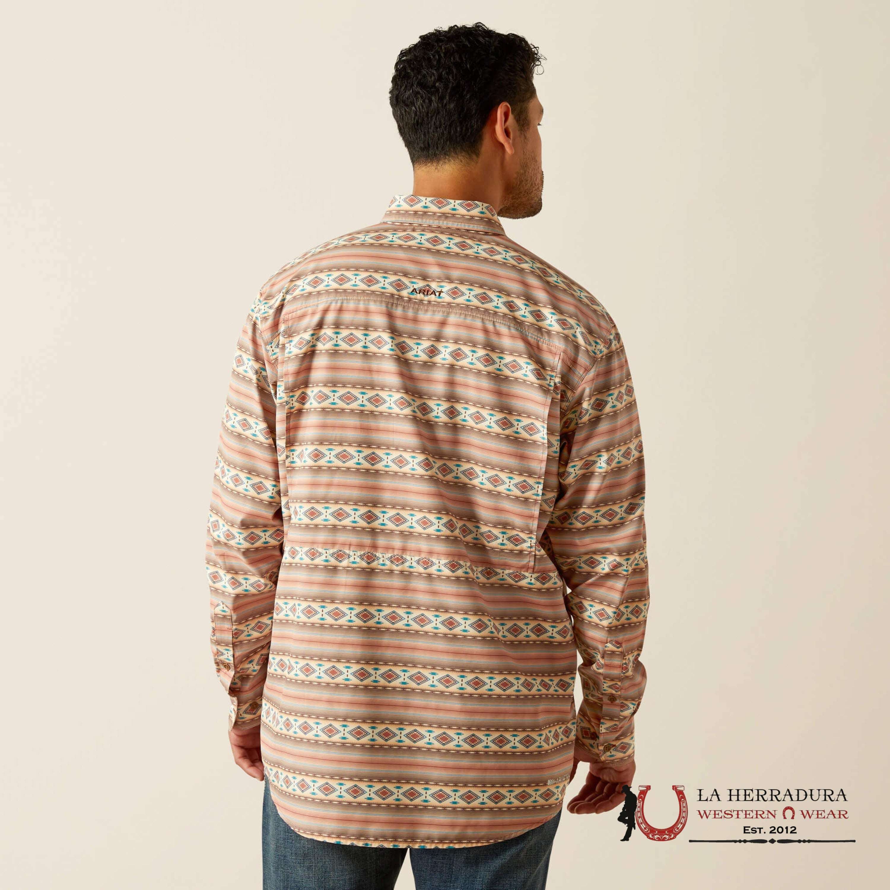 Ariat Venttek Outbound Long Sleeve Shirt Baked Clay - 5231 Ropa Hombres
