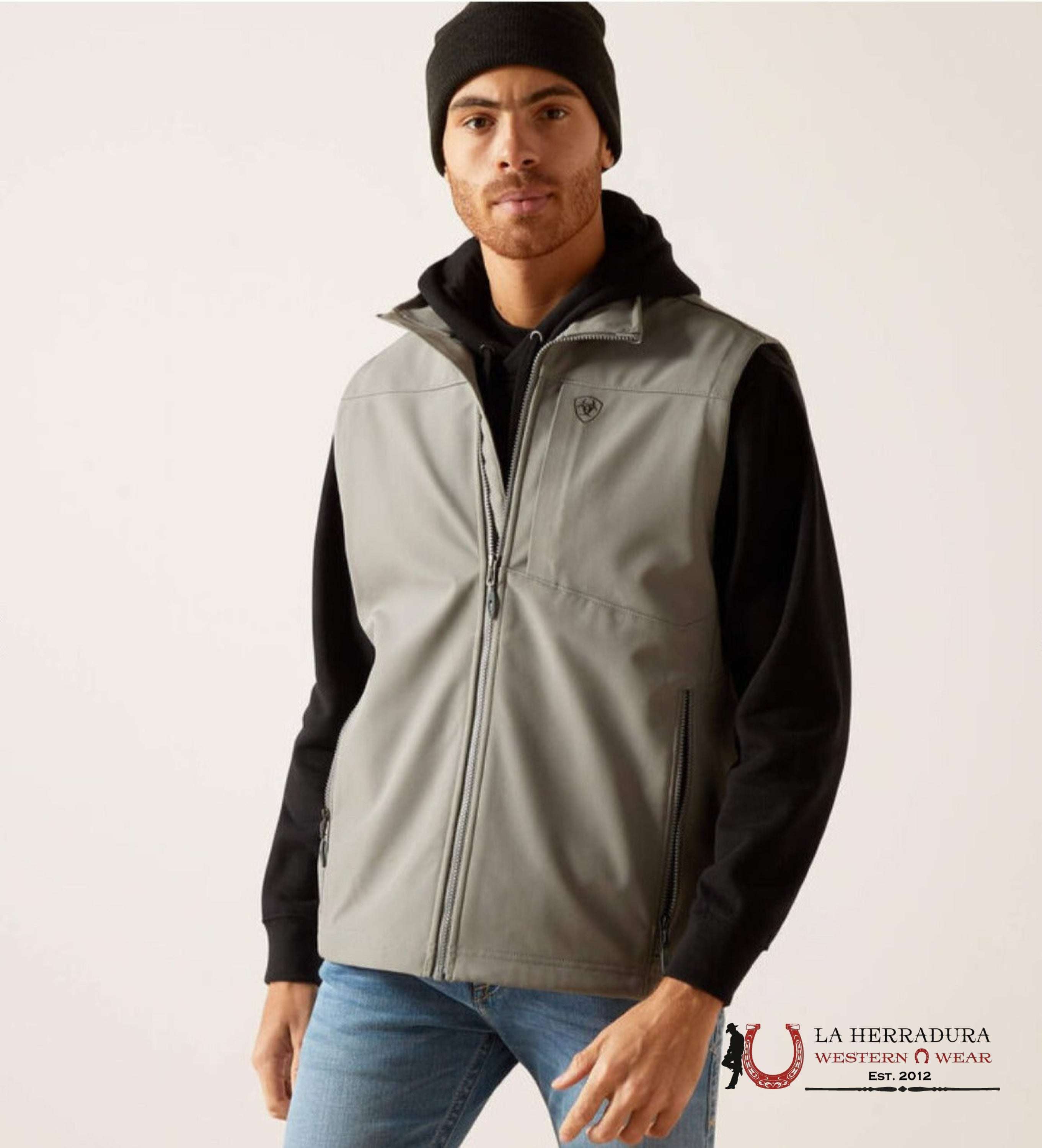 Ariat Vest Logo 2.0 Soft Shell Jetty Grey Ropa Hombres