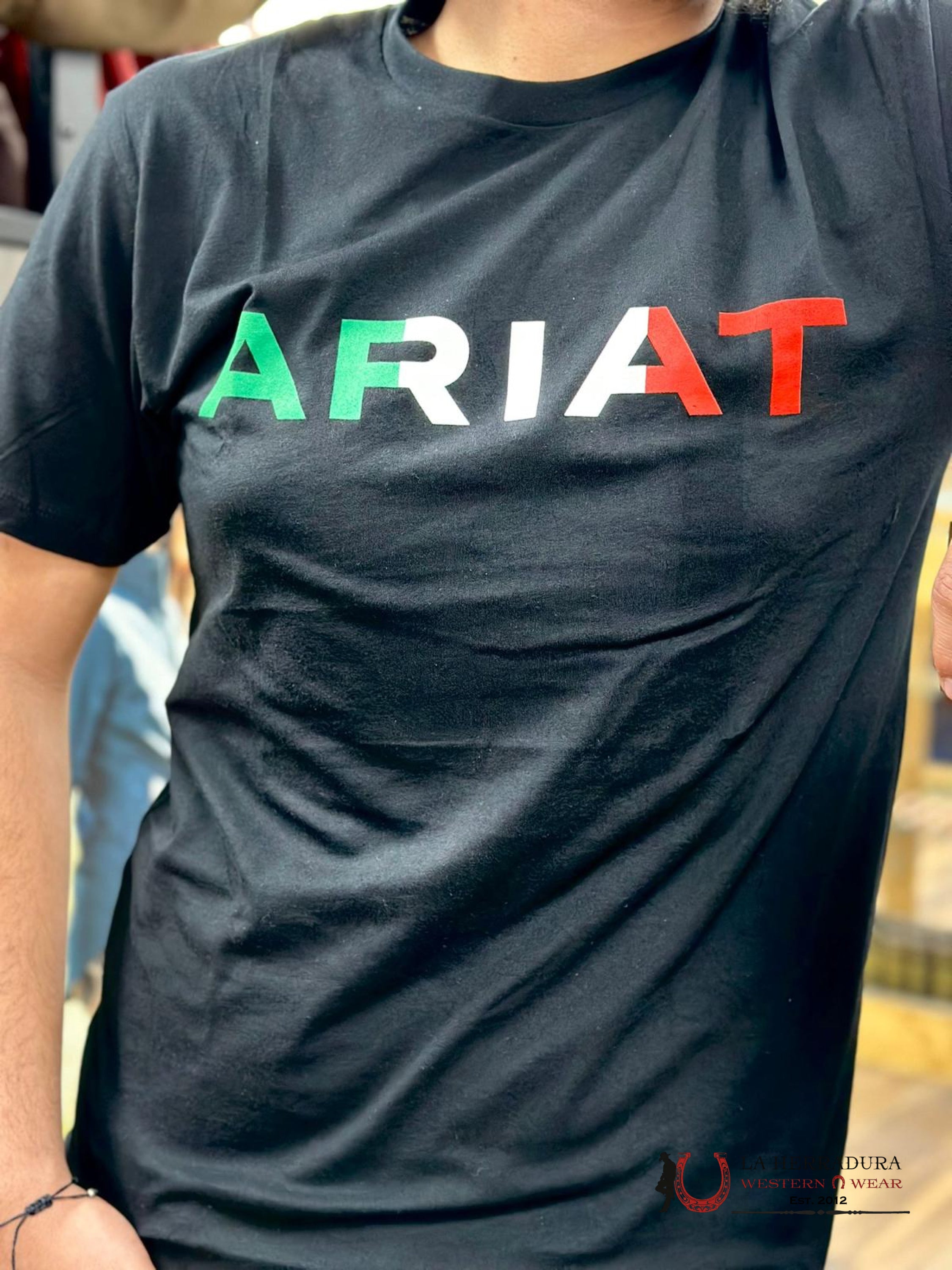 Ariat Viva Mexico T-Shirt Black Ropa Hombres