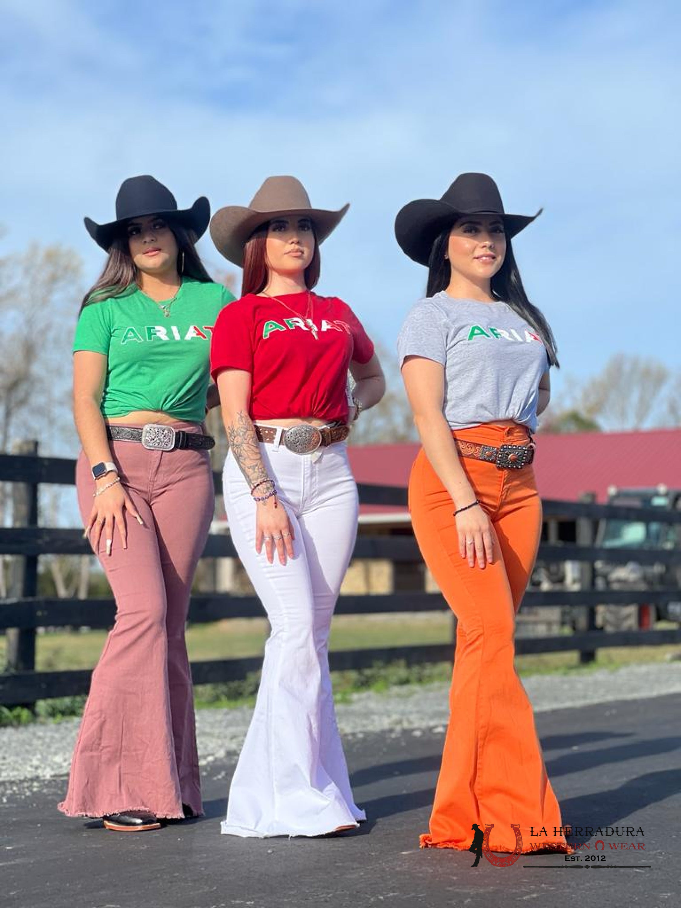 Ariat Viva Mexico T-Shirt Grey-Red-Green-Black Ropa Mujeres