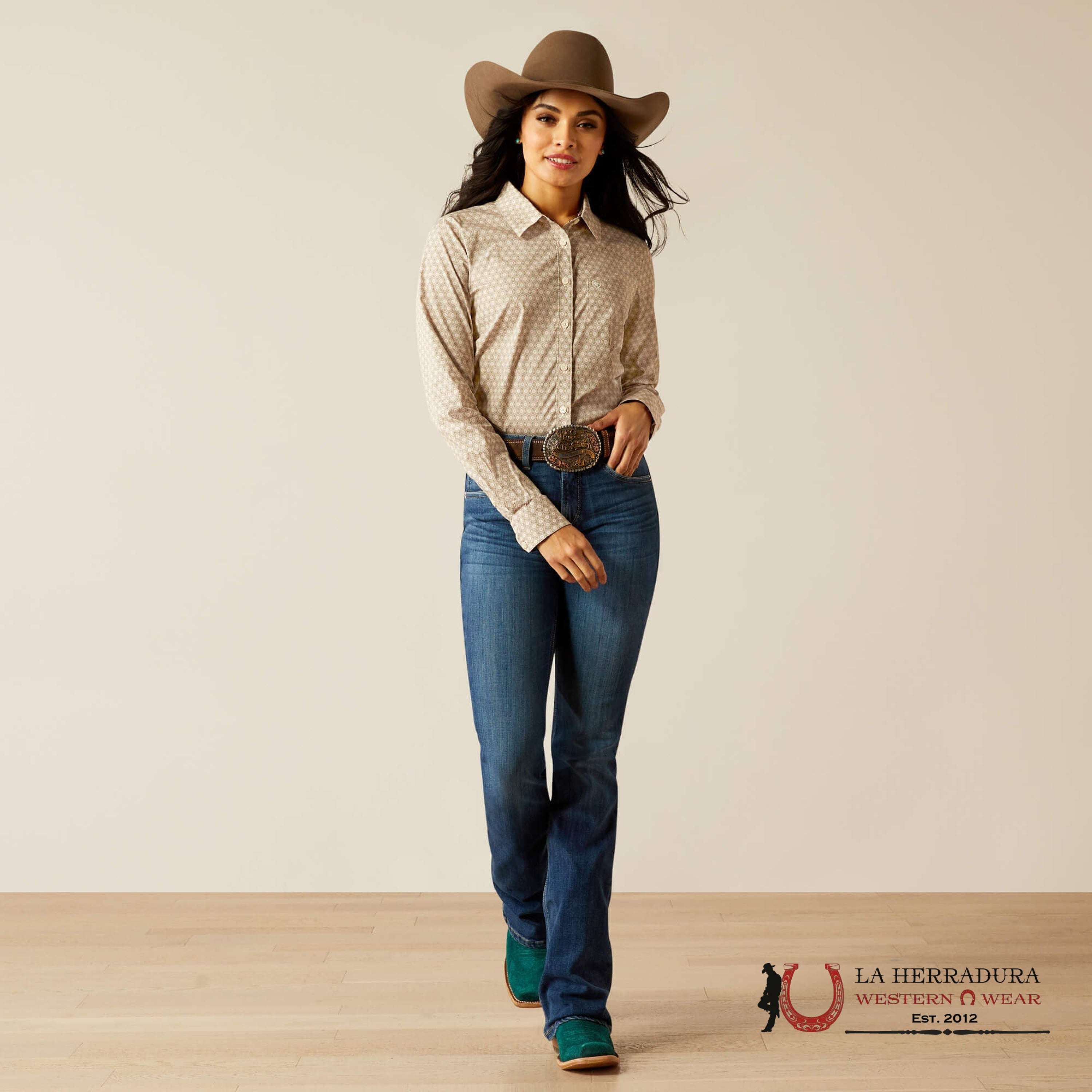 ARIAT WOMEN CAIDAN BEA SPRAY LONG SLEEVE SHIRST 10053952 ROPA MUJERES
