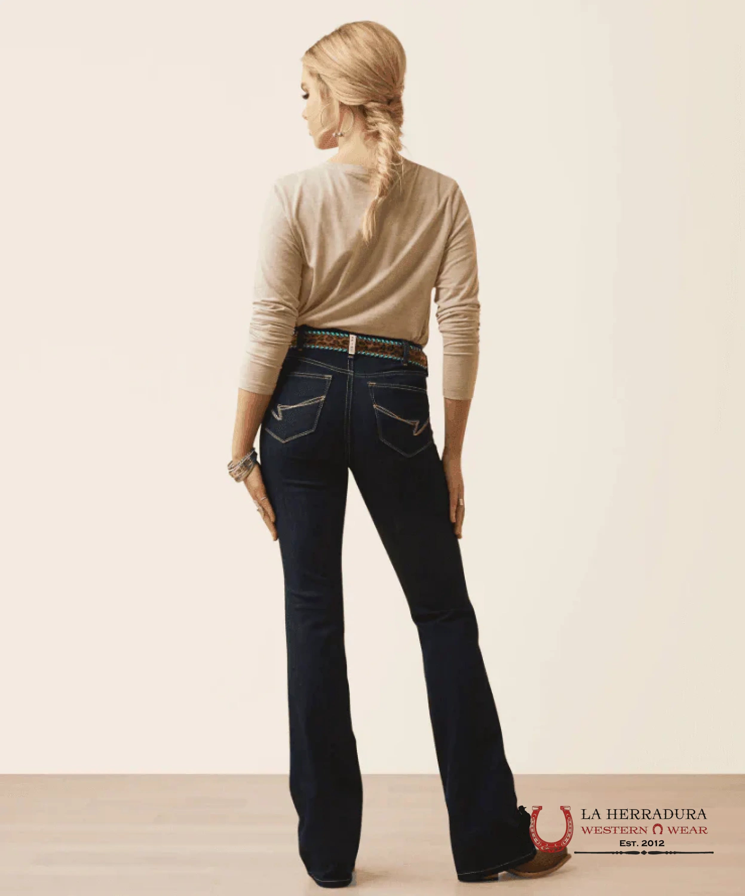 ARIAT WOMEN HIGH RISE BOOTCUT RINSE JEANS - 10045404 ROPA MUJERES