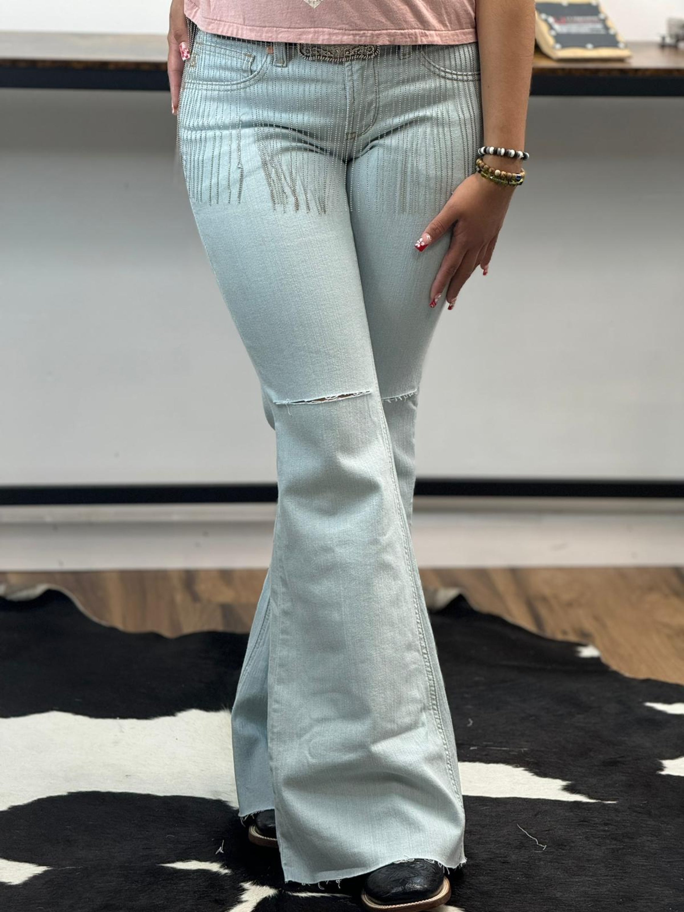 Ariat Women Ice Prefect Rise Flare Jeans Ropa Mujeres