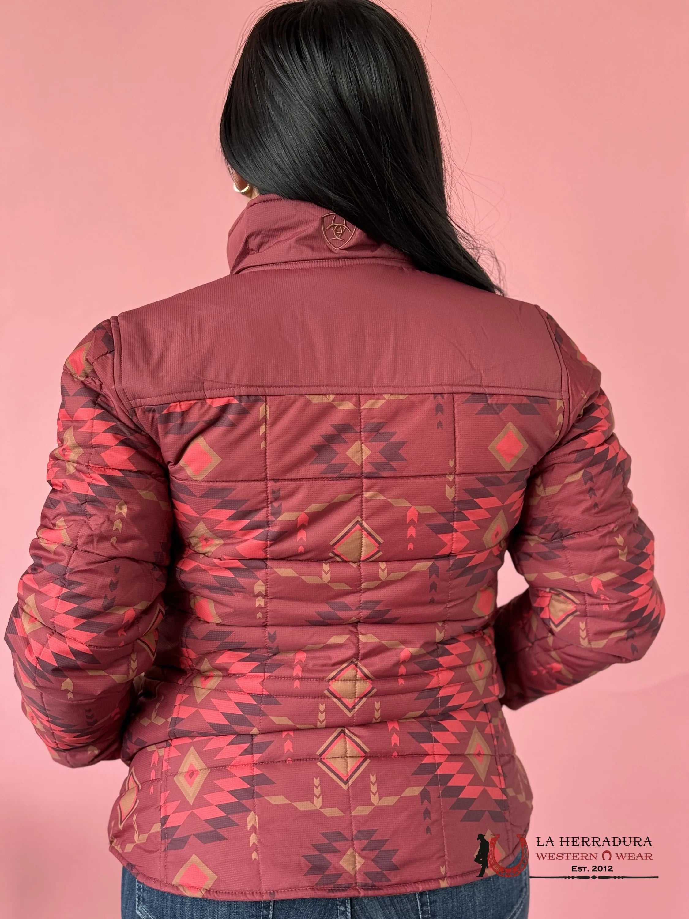 Ariat Jacket Burnt Rose Print Crius Insulation Ropa Mujeres