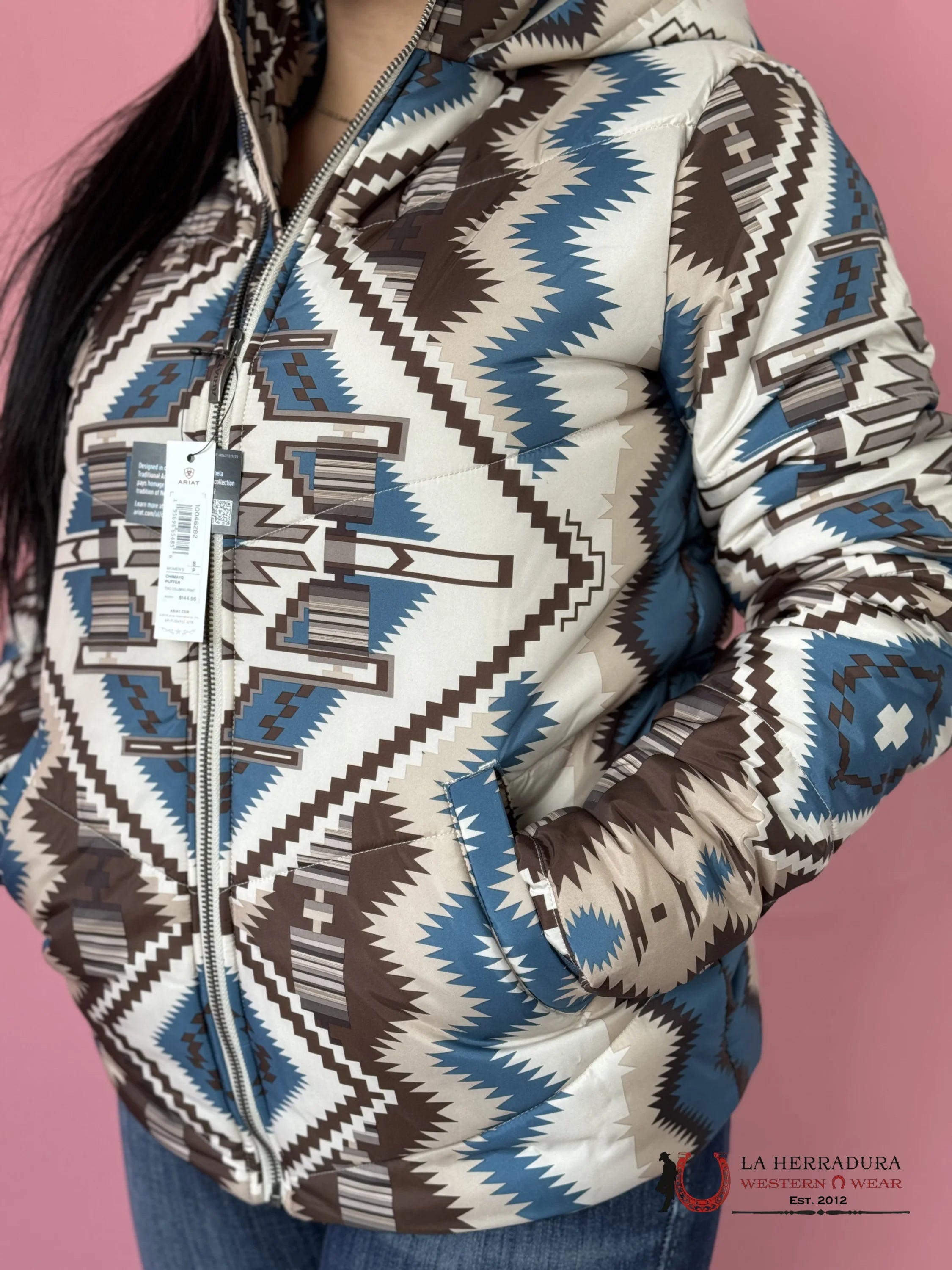 Ariat Womens Chimayo Puffer Two Columns Print Ropa Mujeres