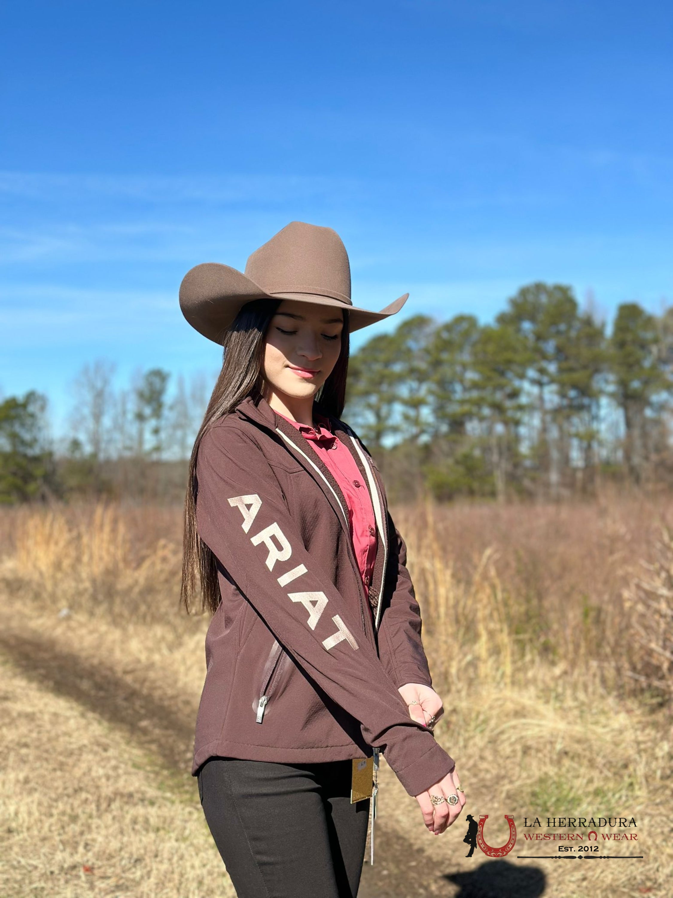 Ariat Jacket New Team Softshell Coffee Bean Ropa Mujeres