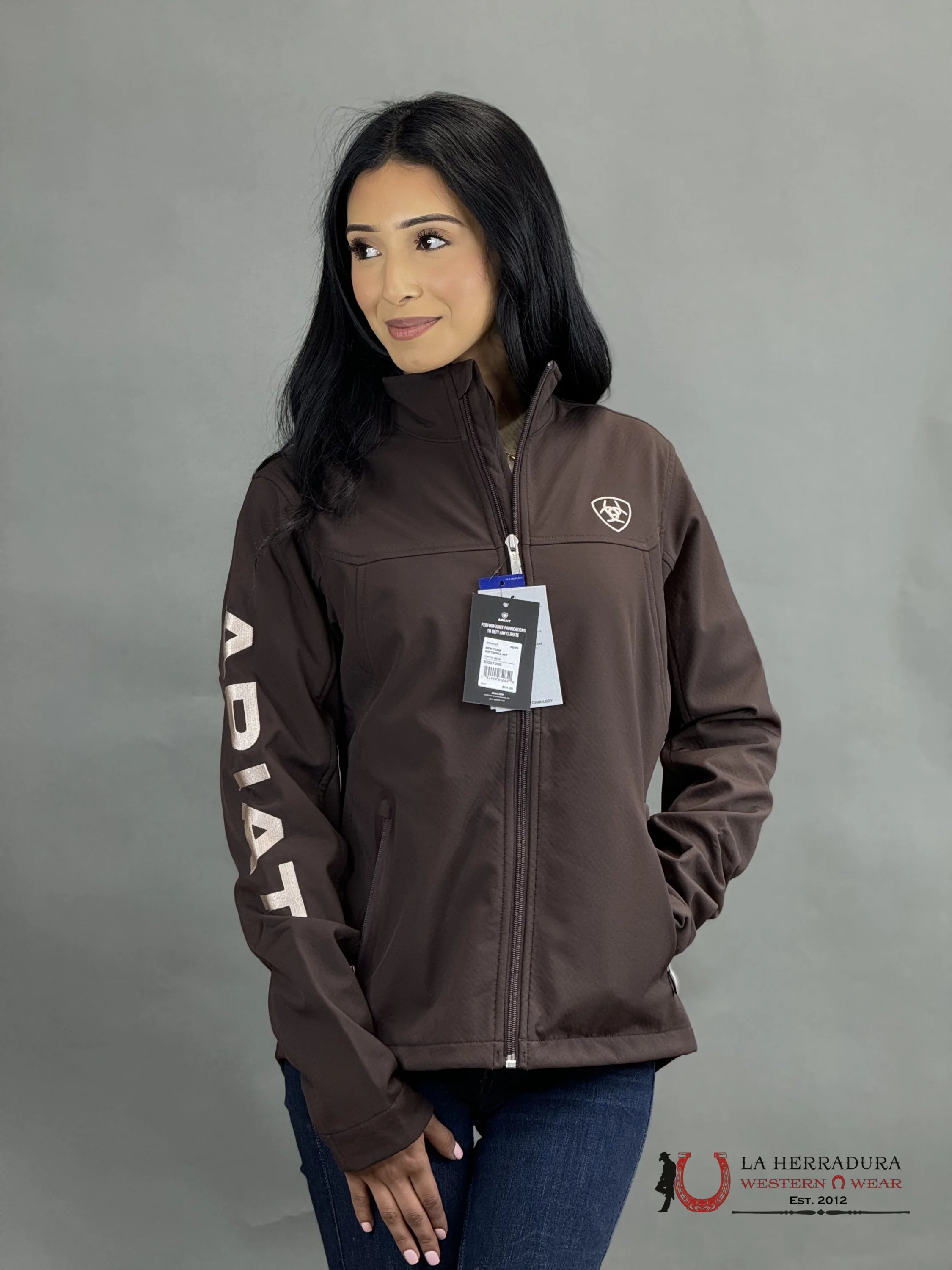 Ariat Jacket New Team Softshell Coffee Bean Ropa Mujeres