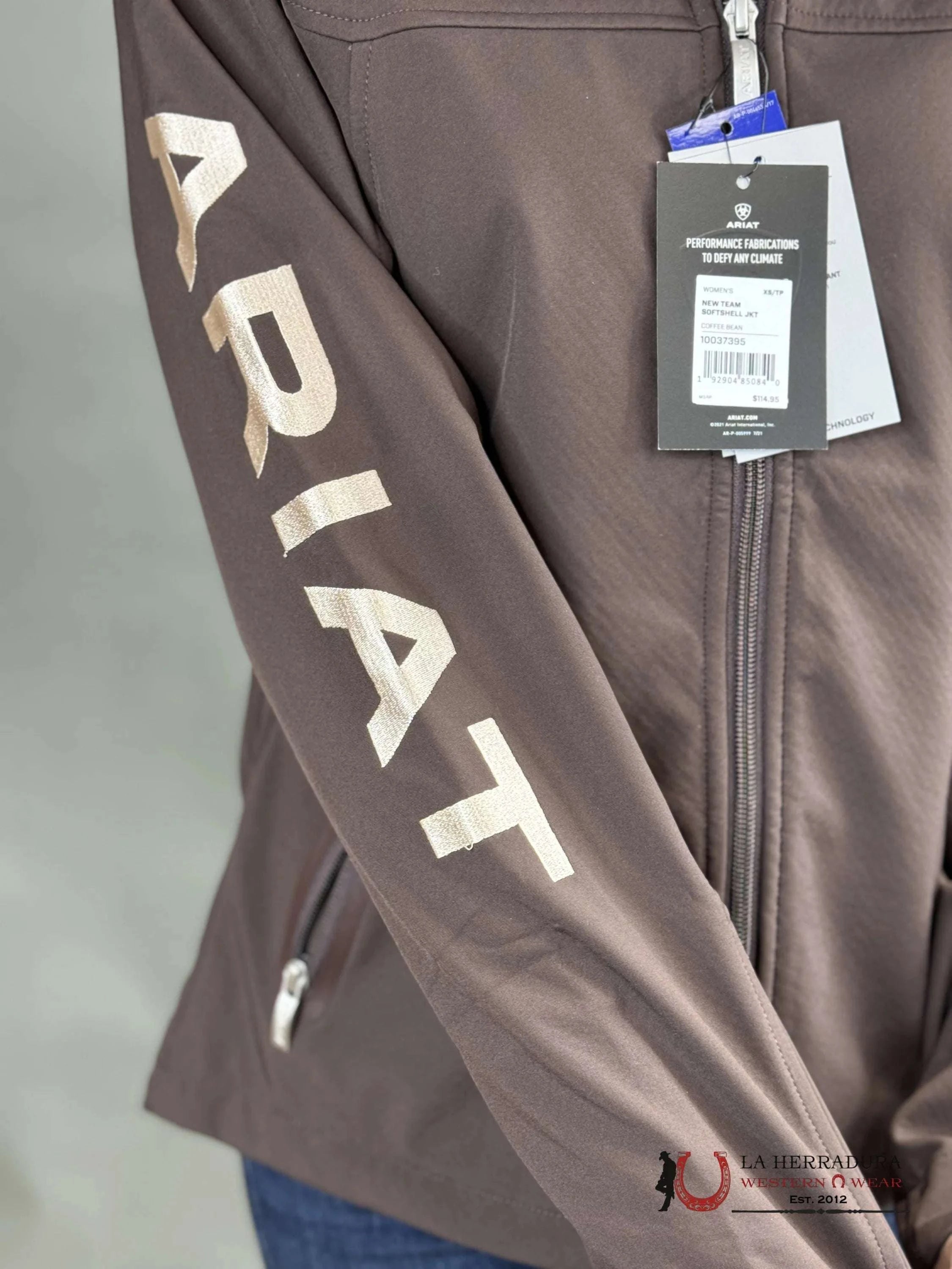 Ariat Jacket New Team Softshell Coffee Bean Ropa Mujeres