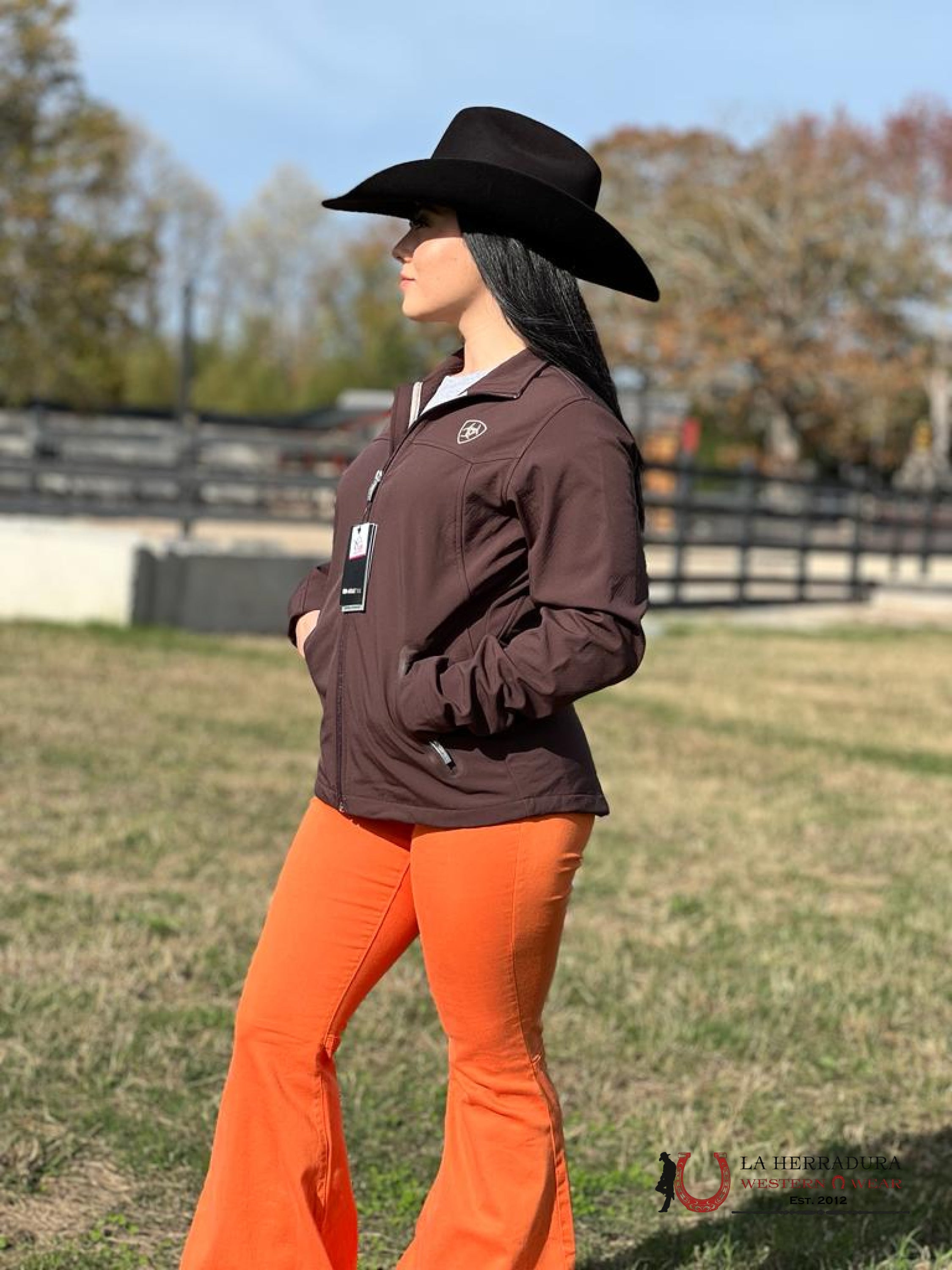 Ariat Jacket New Team Softshell Coffee Bean Ropa Mujeres