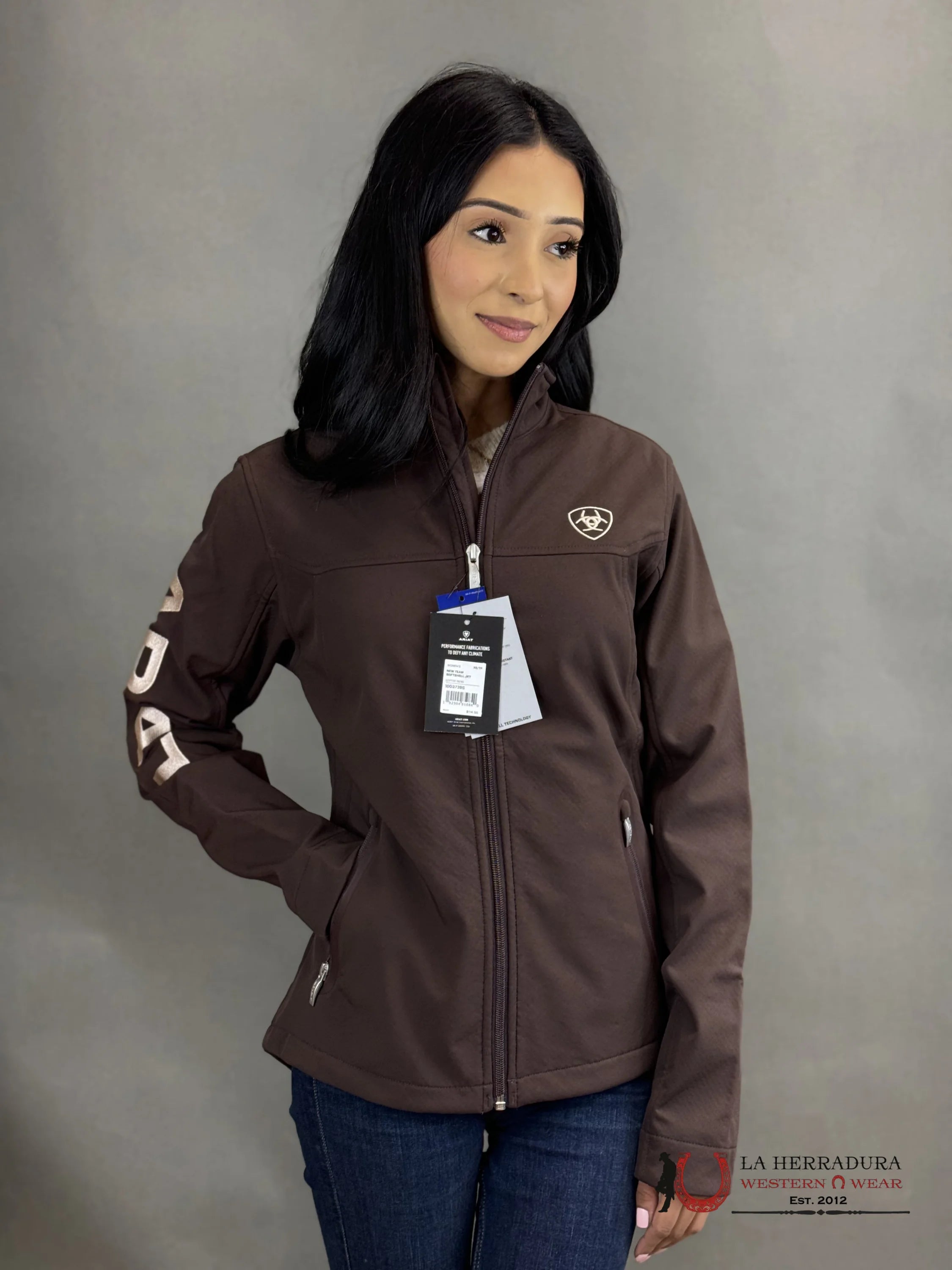 Ariat Jacket New Team Softshell Coffee Bean Ropa Mujeres