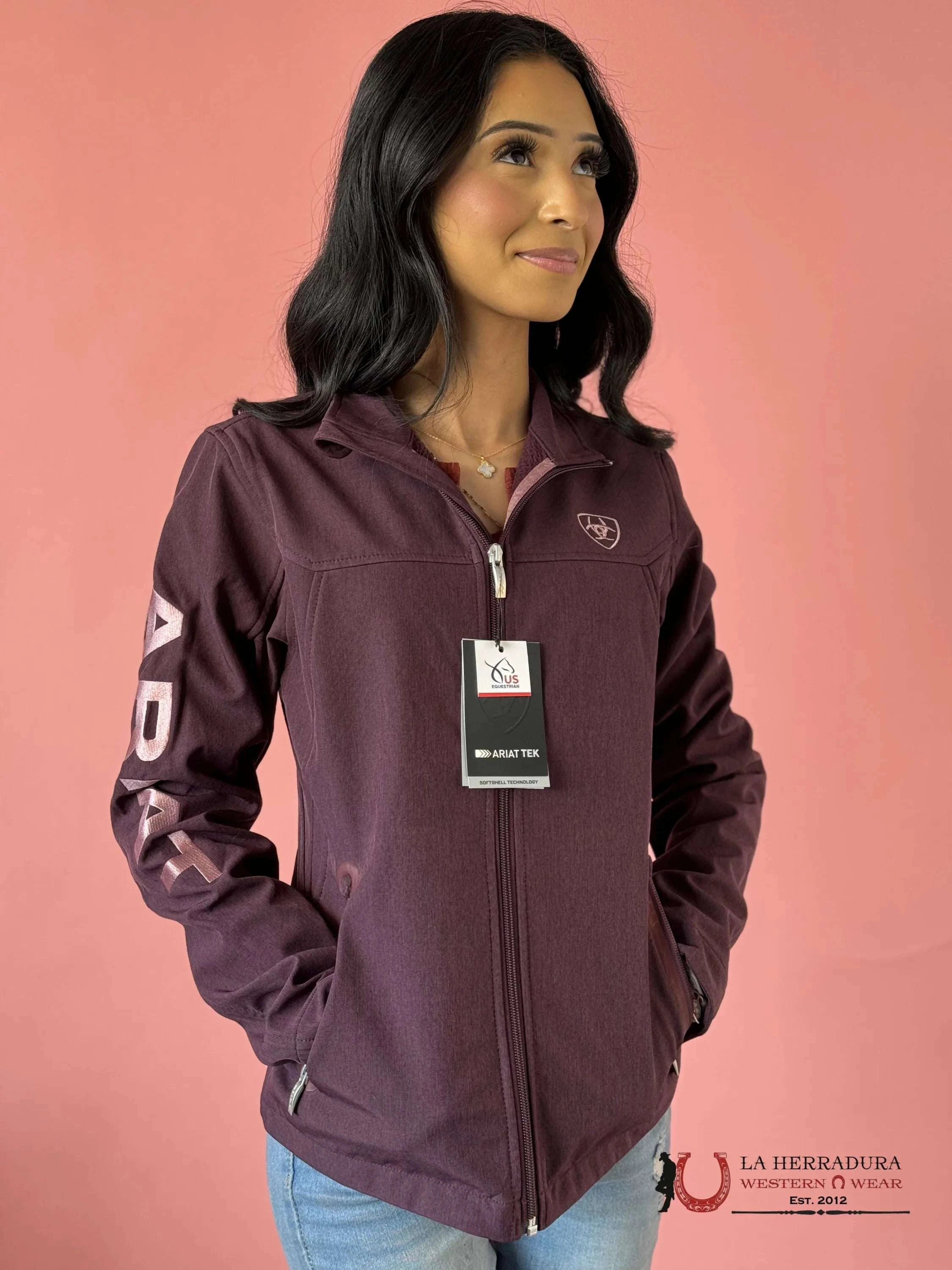 Ariat Jacket Mulberry Heater Violet Team Softshell Ropa Mujeres