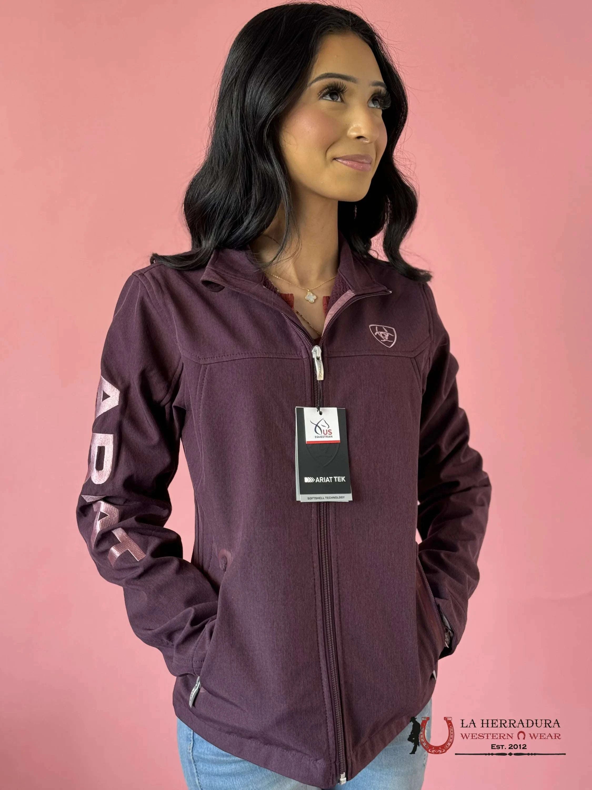 Ariat Jacket Mulberry Heater Violet Team Softshell Ropa Mujeres