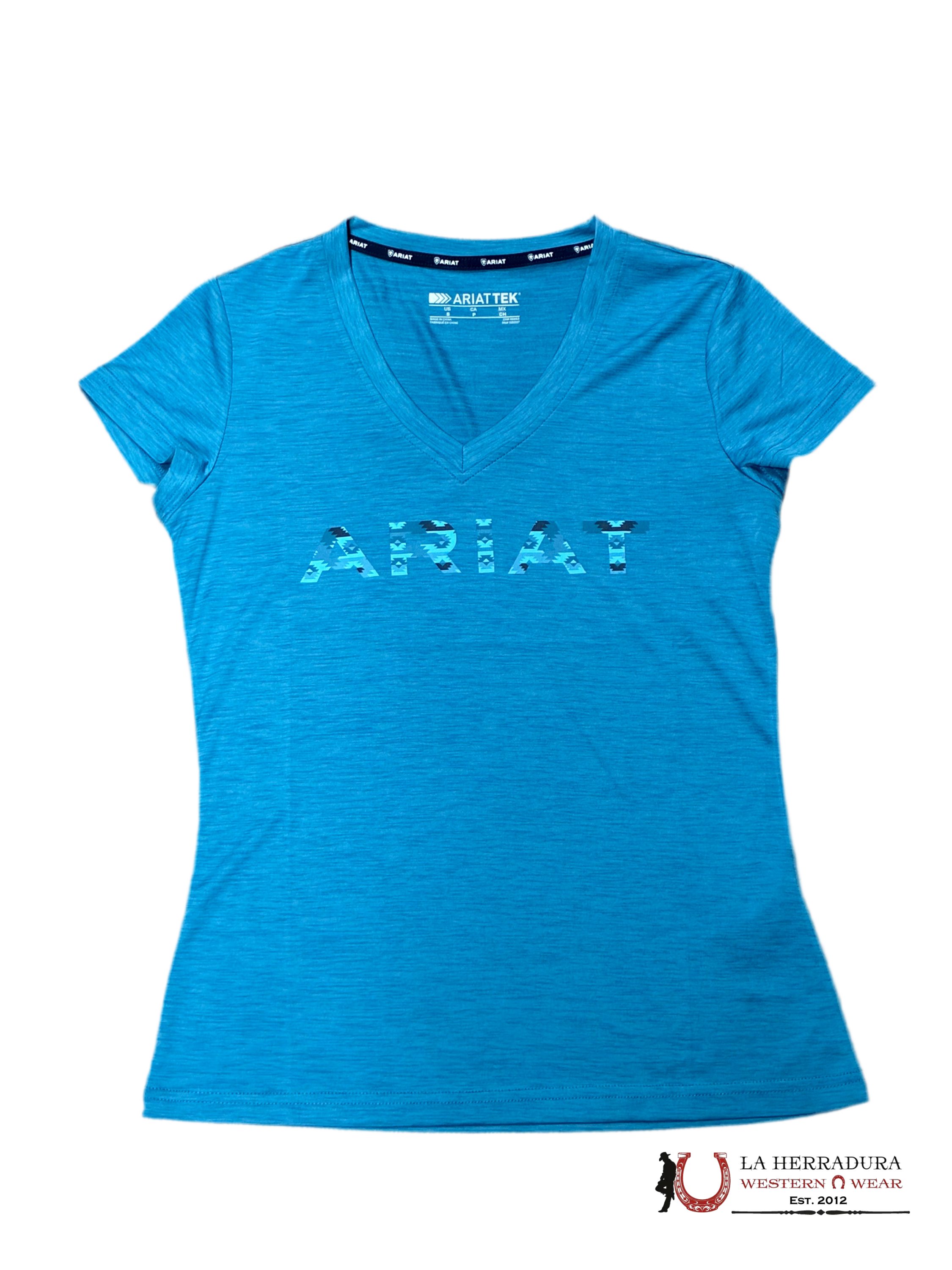 ARIAT WOMEN Laguna Short Sleeve Blue ROPA MUJERES