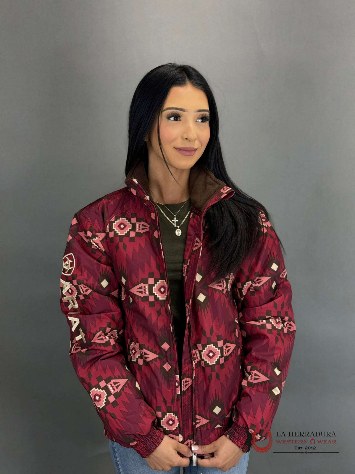 ARIAT WOMEN SOFT-SHELL JACKET ALAMO PRINT WESTERN STABLE 10046428