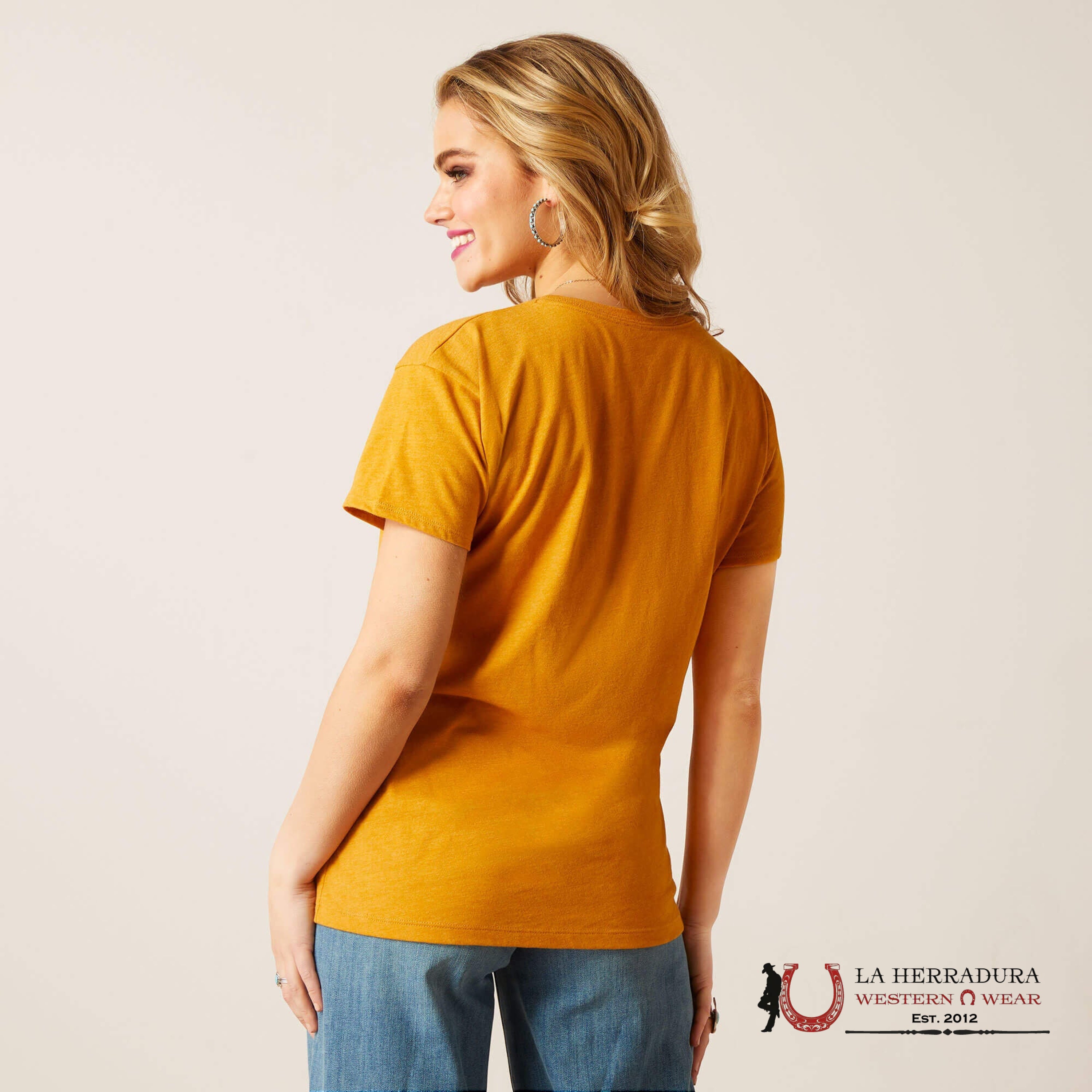 ARIAT WOMEN T-SHIRT BOOT SCAPE BUCKHORN 10047638 ROPA MUJERES