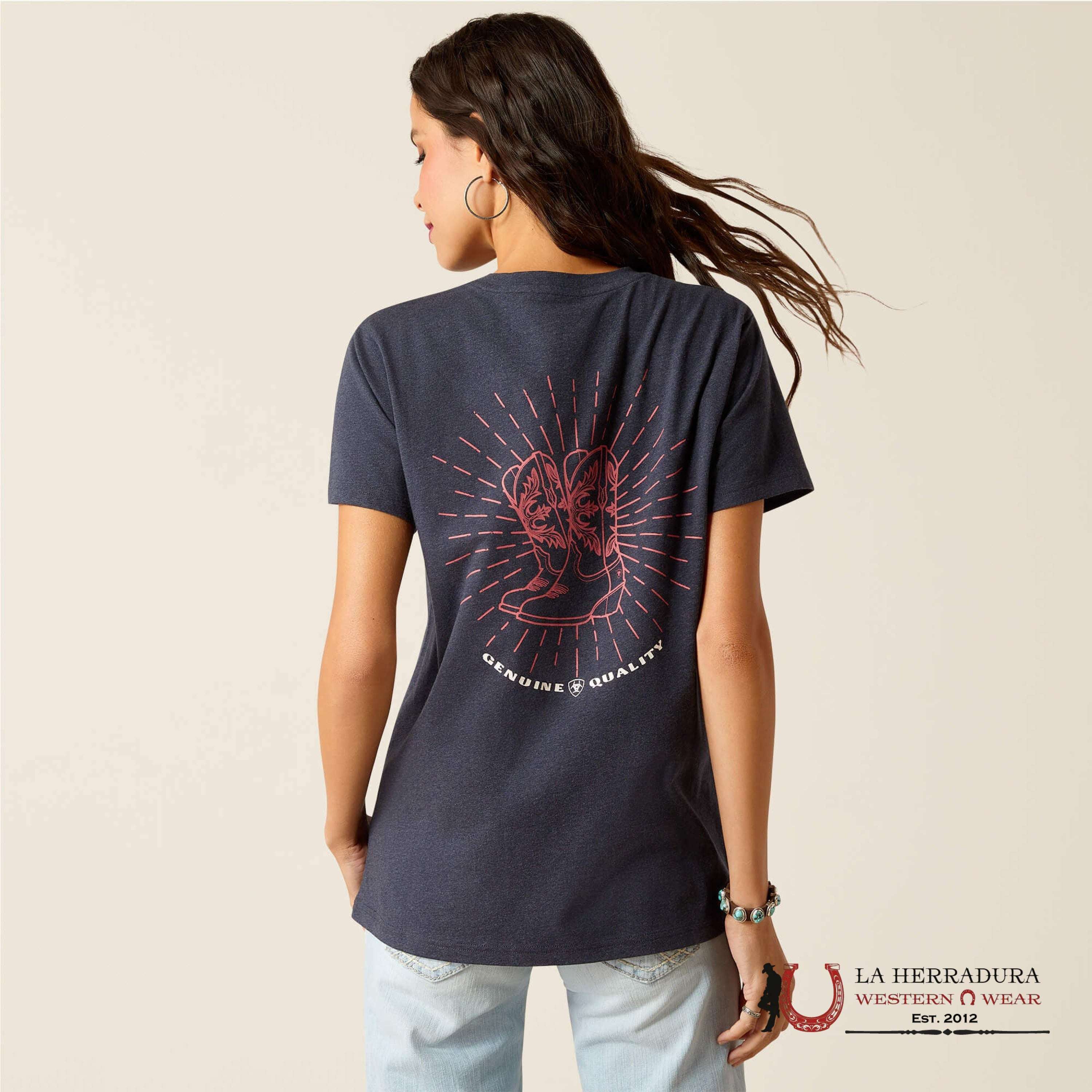 ARIAT WOMEN T-SHIRT GENUINE ADMIRALTY BLUE 10051297 ROPA MUJERES