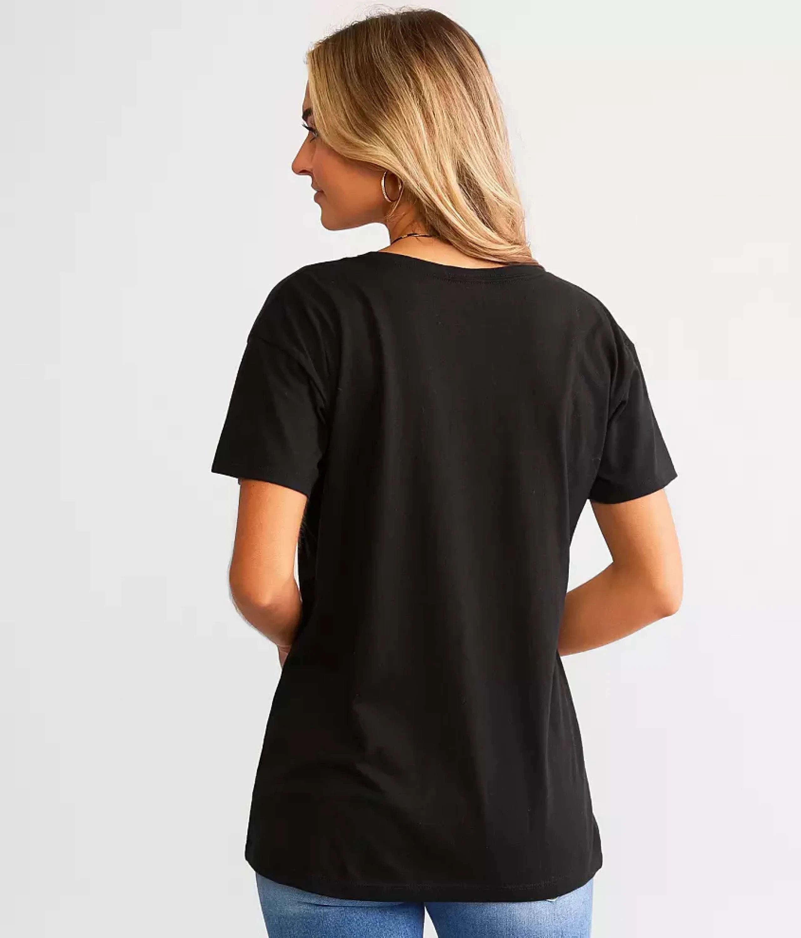 ARIAT WOMEN T-SHIRT GEO SKULL BLACK 10047602 ROPA MUJERES
