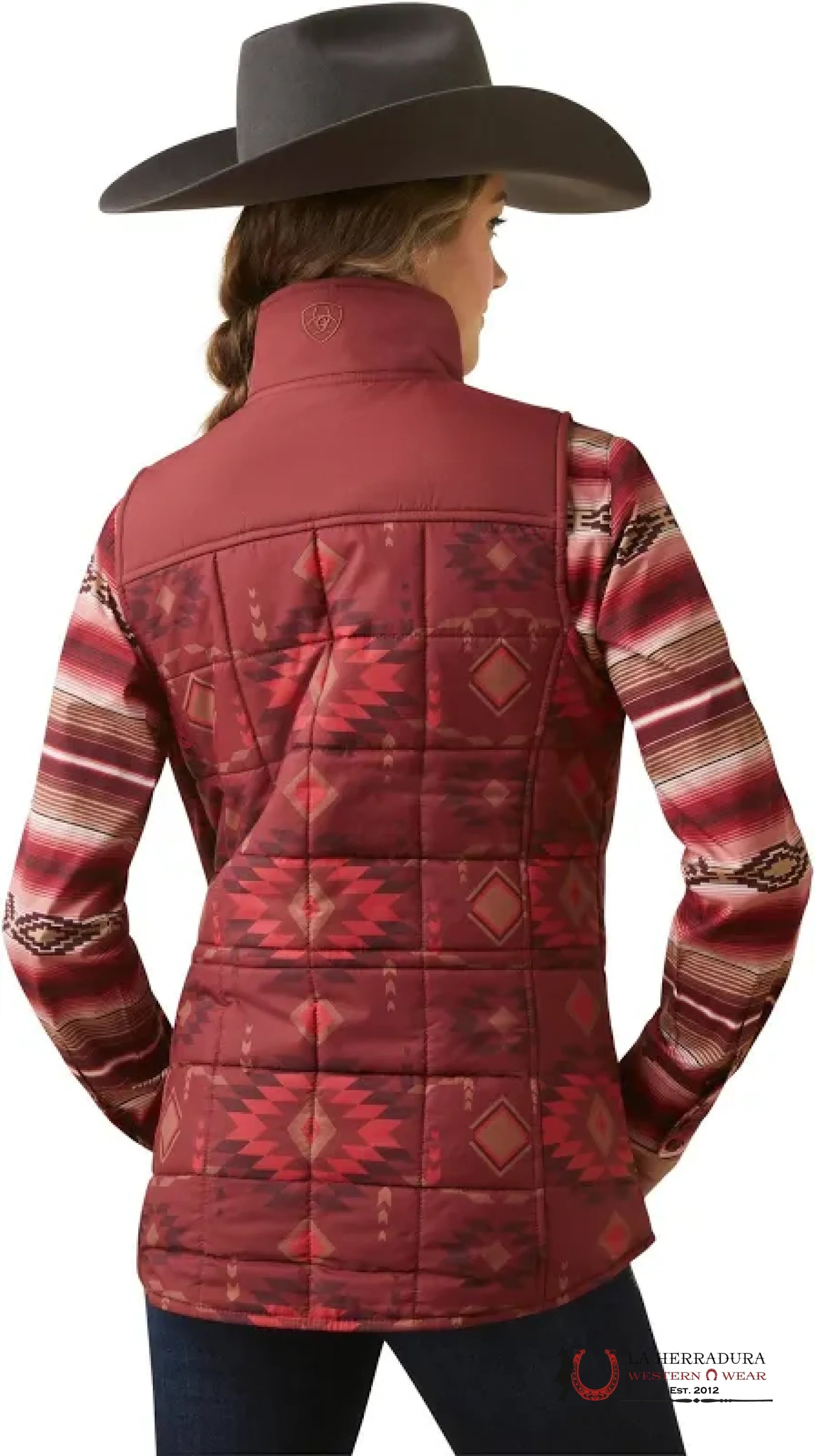 ARIAT WOMEN VEST CRIUS BURNT ROSE PRINT 10046683 ROPA MUJERES