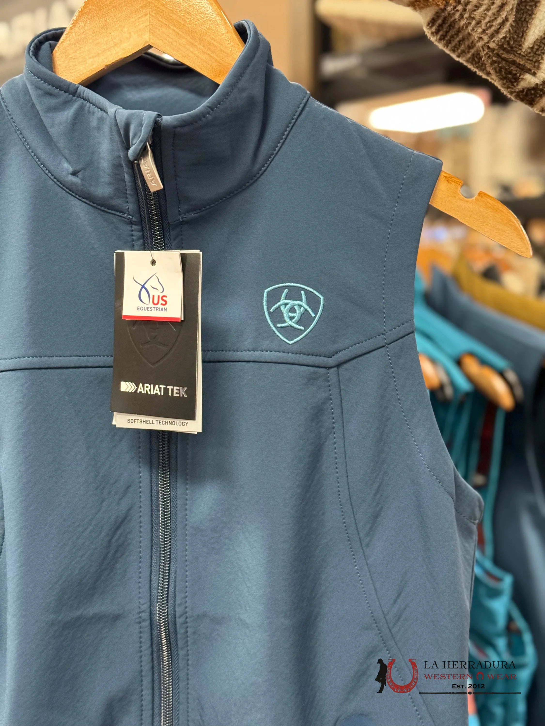 Ariat Vest Team Softshell Deep Petroleum Ropa Mujeres